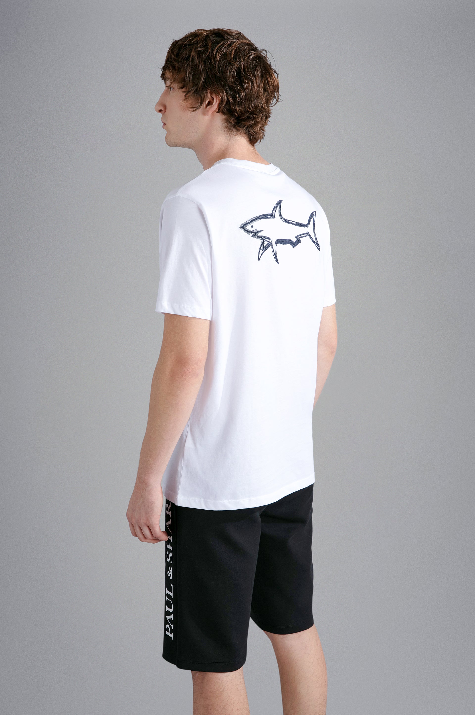 Paul&amp;Shark-22411130-010-T-Shirt-Stampa-Shark-Bianco-2