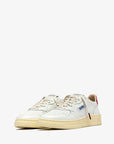 Autry Sneakers Medalist Low In Pelle Bianca E Suede Deep Claret