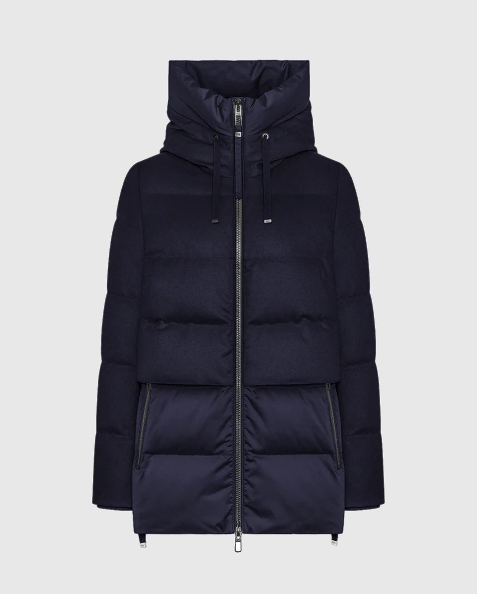 Duno_Keiko_Parka_Corto_Imbottito_In_Lana_E_Raso_blu