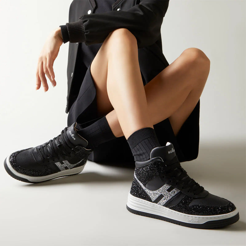 Hogan Sneakers High Top H630 Nero Argento Sabolo