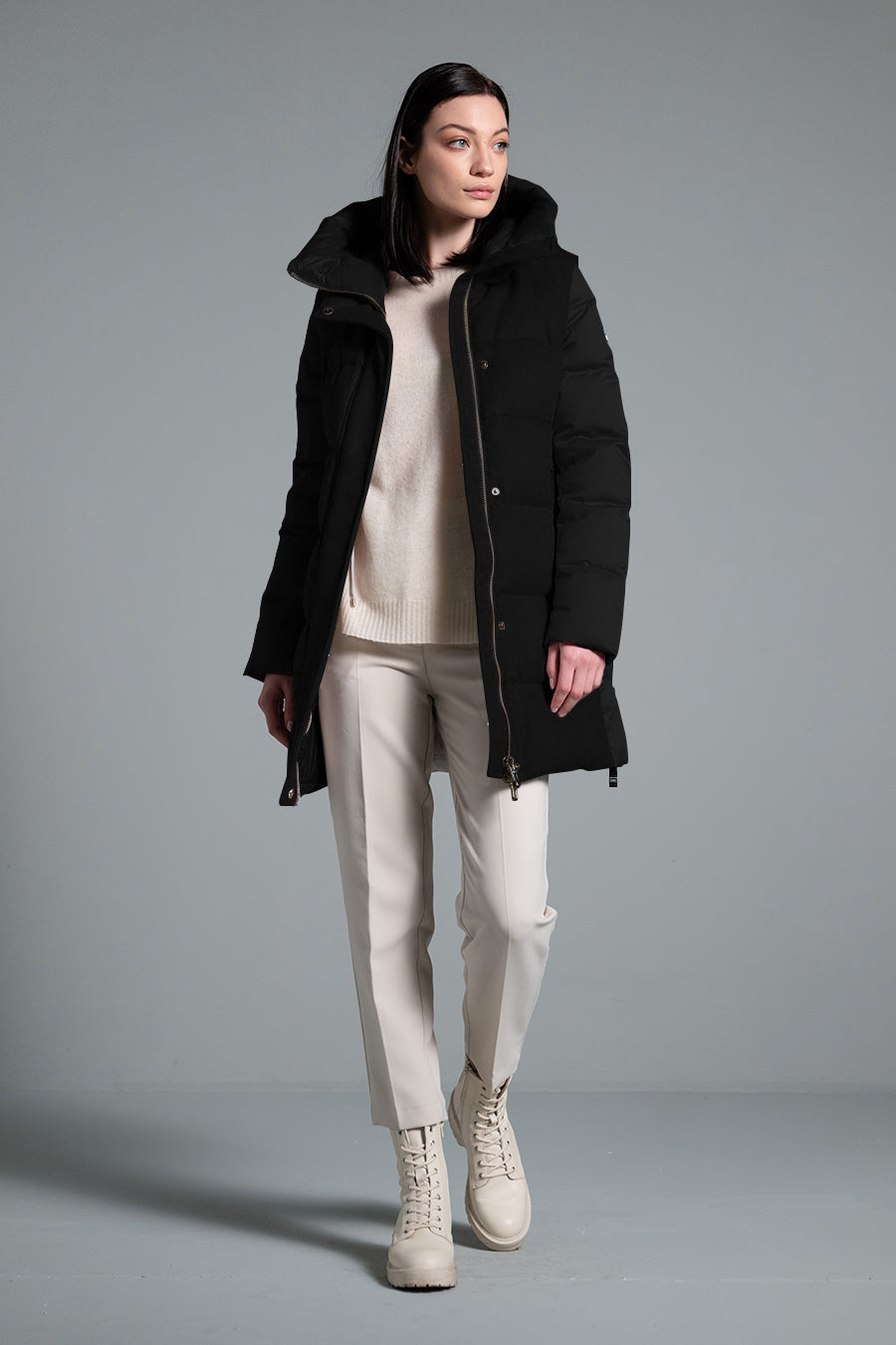 Duno Laleh Piumino Con Manica Staccabile Black Sabolo Shop