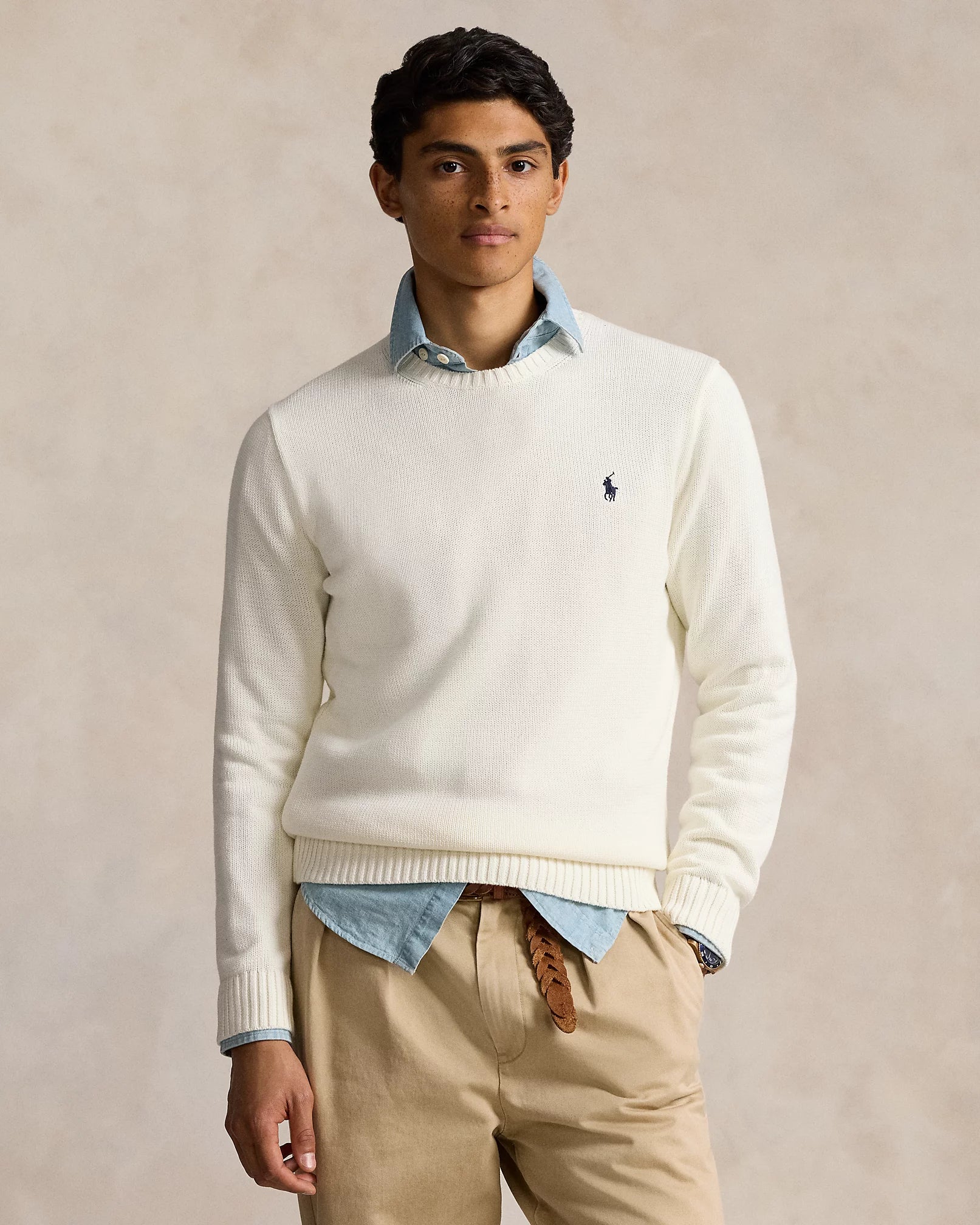 Polo Ralph Lauren Maglia Girocollo Cotone White