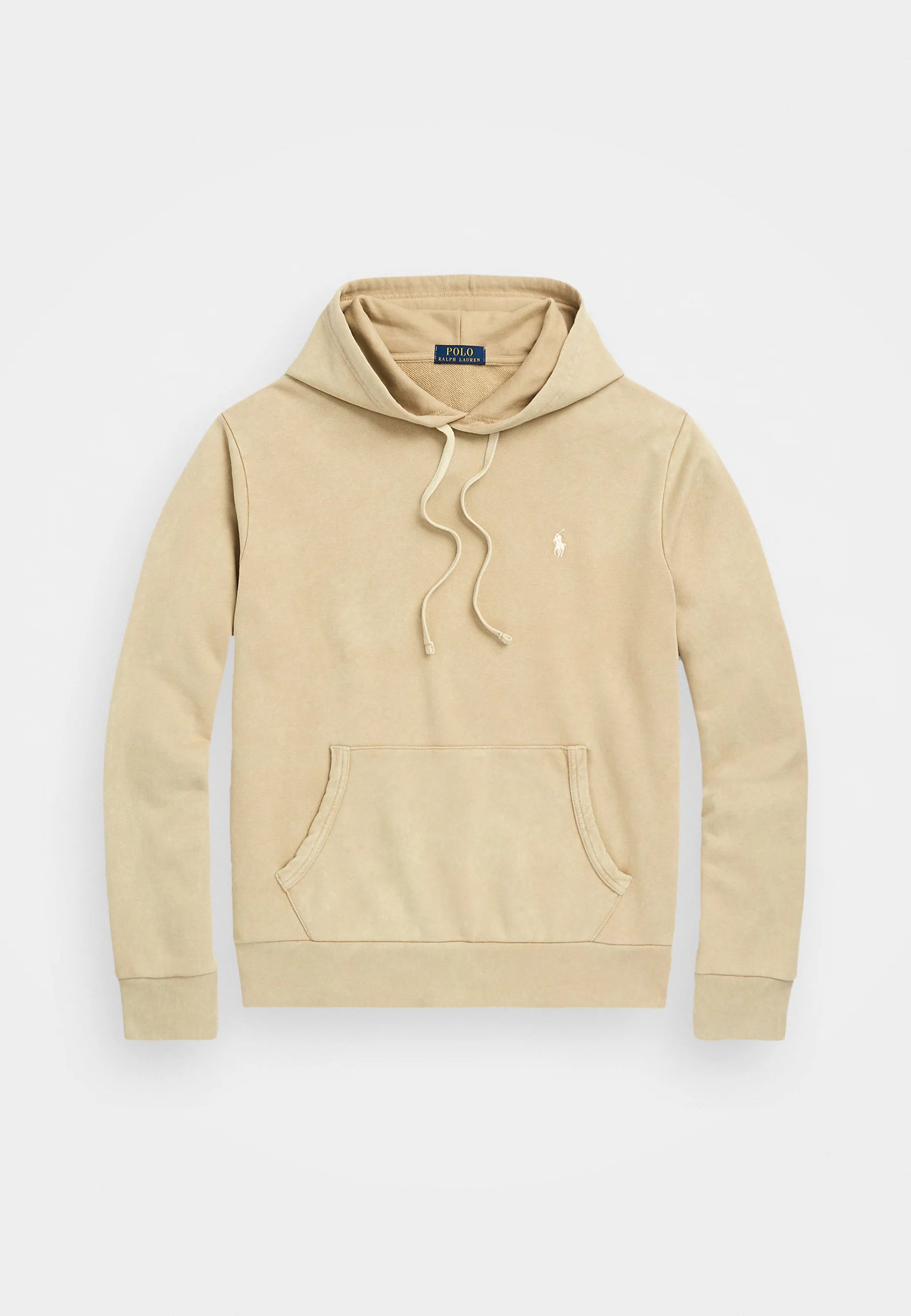 Polo Ralph Lauren Felpa Con Cappuccio In Loopback Coastal Beige