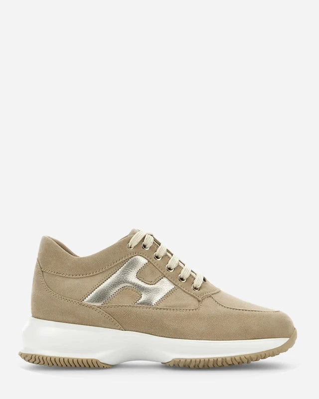 Hogan Sneakers Interactive Beige Argento Sabolo sabolostore