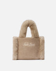 Mc2 Saint Barth Vanity Mini Shearling Rib Fur Beige