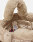 Mc2 Saint Barth Vanity Mini Shearling Rib Fur Beige