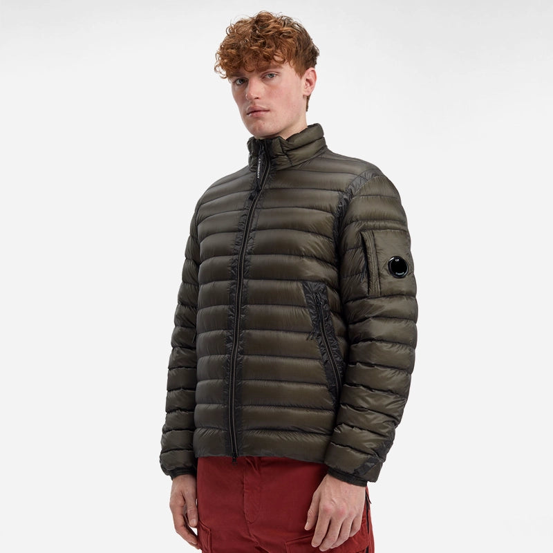 CP Company DD Shell Down Jacket Olive Night Green