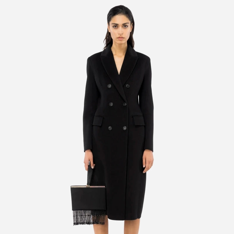 Pinko Ebook Cappotto Lungo Nero Sabolo Shop