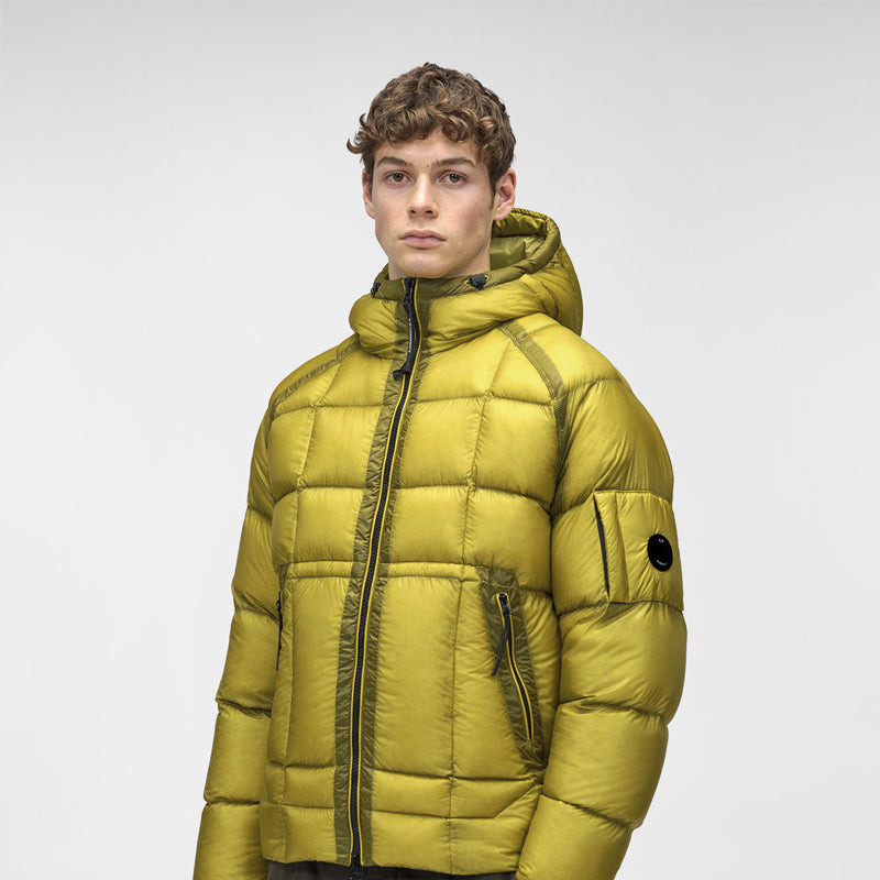 CP Company DD Shell Hooded Down Jacket Gold