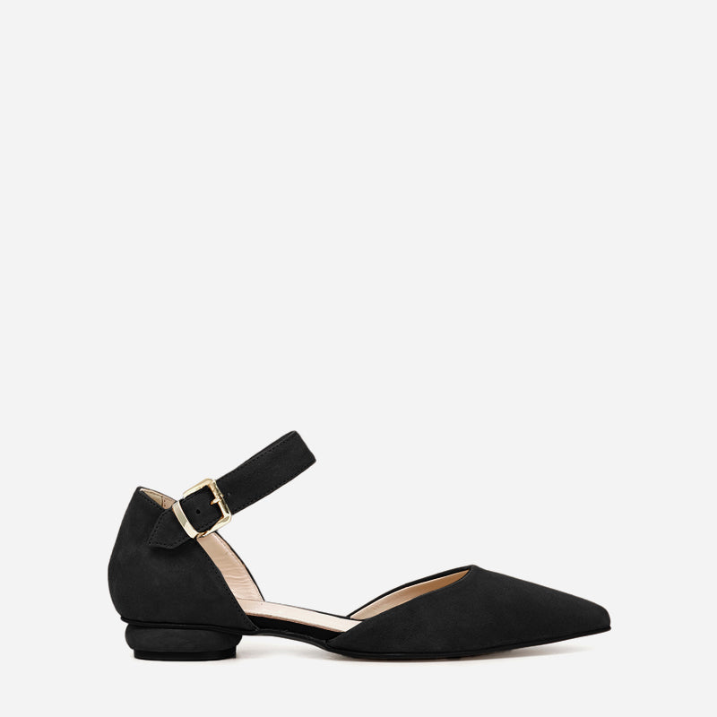 Cafe noir C1ED523 N001 ballerine camoscio nero