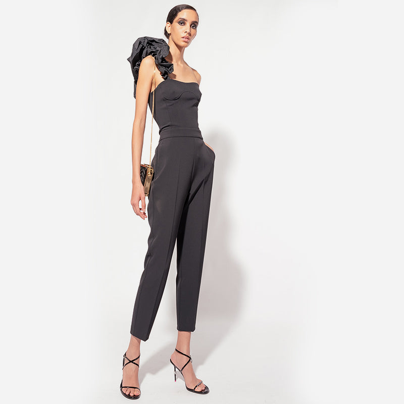 Pinko-100137-A0HC-Z99-Parana-pantalone-crepe-nero-2