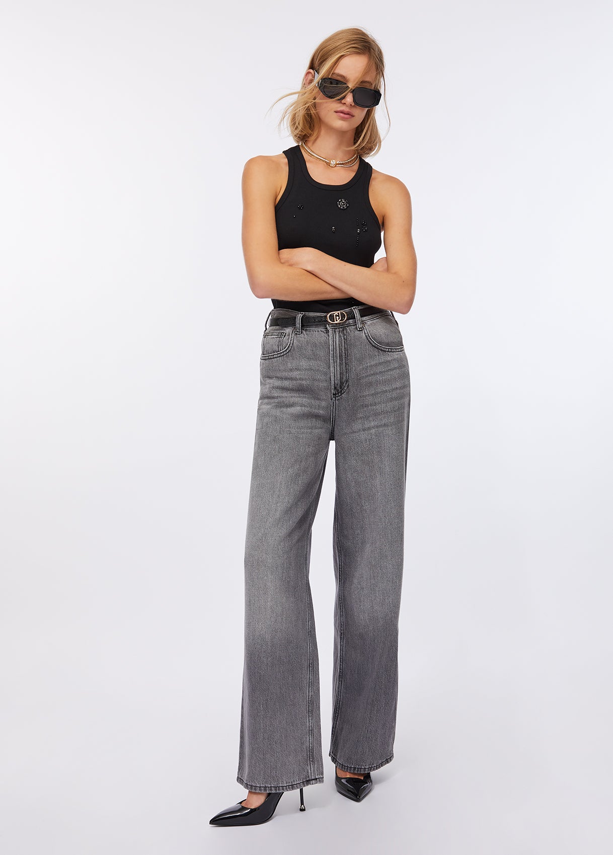 Liu Jo Jeans Baggy Denim Grigio