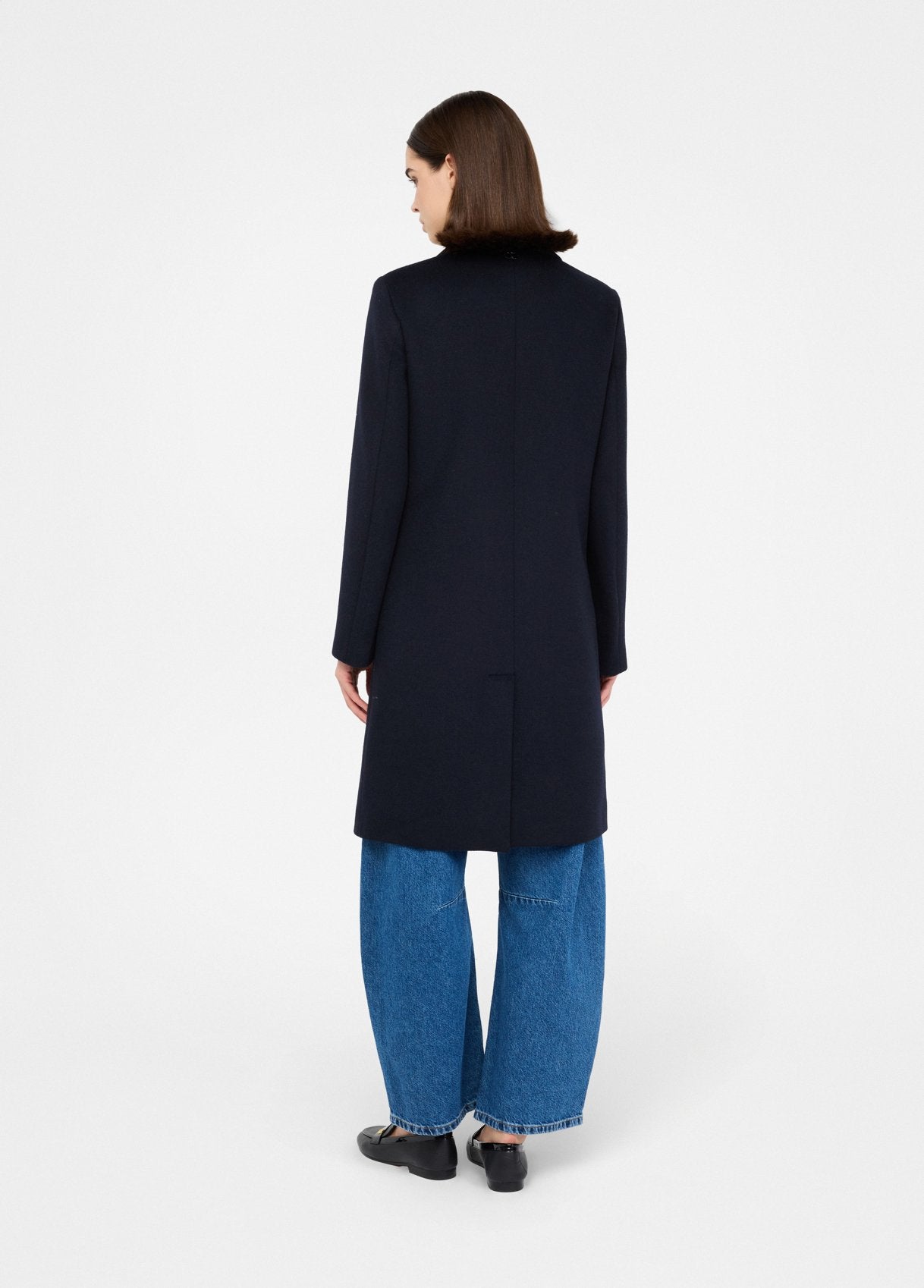 Liu Jo Cappotto In Lana Blu Navy
