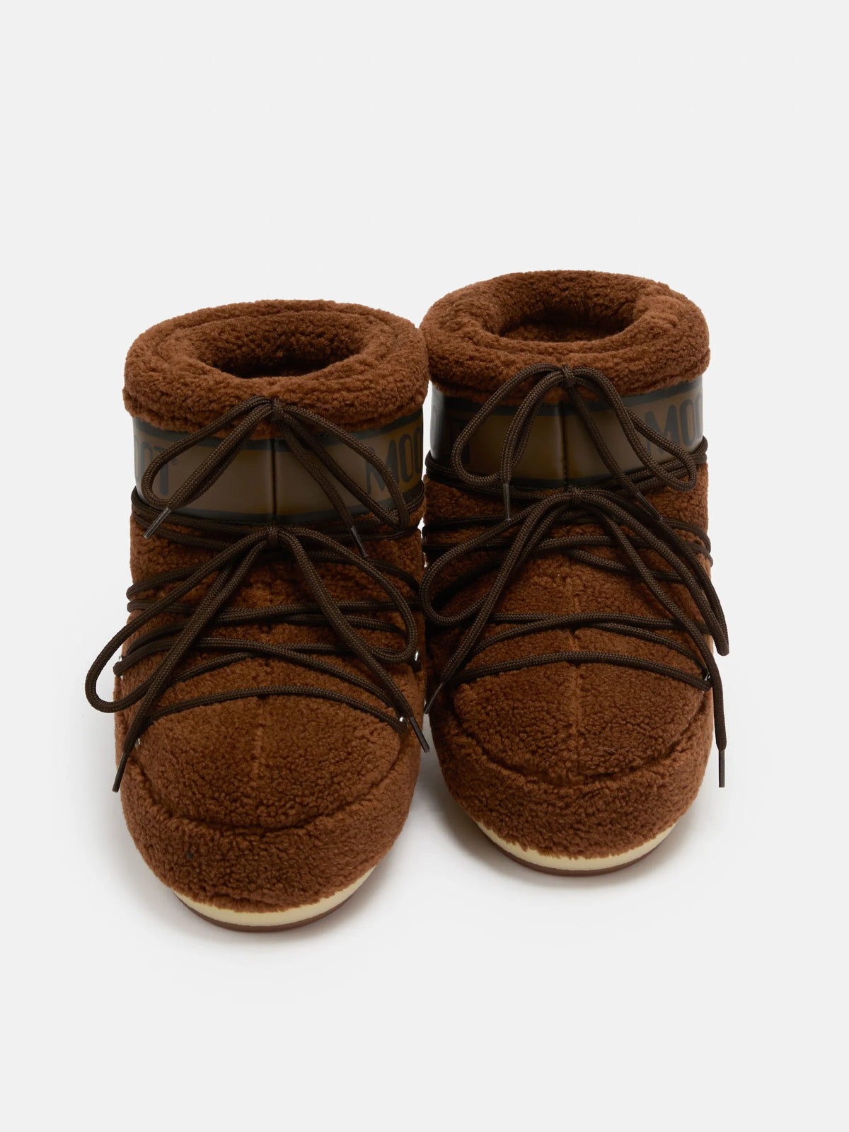 Moon Boot Icon Low In Teddy Marrone