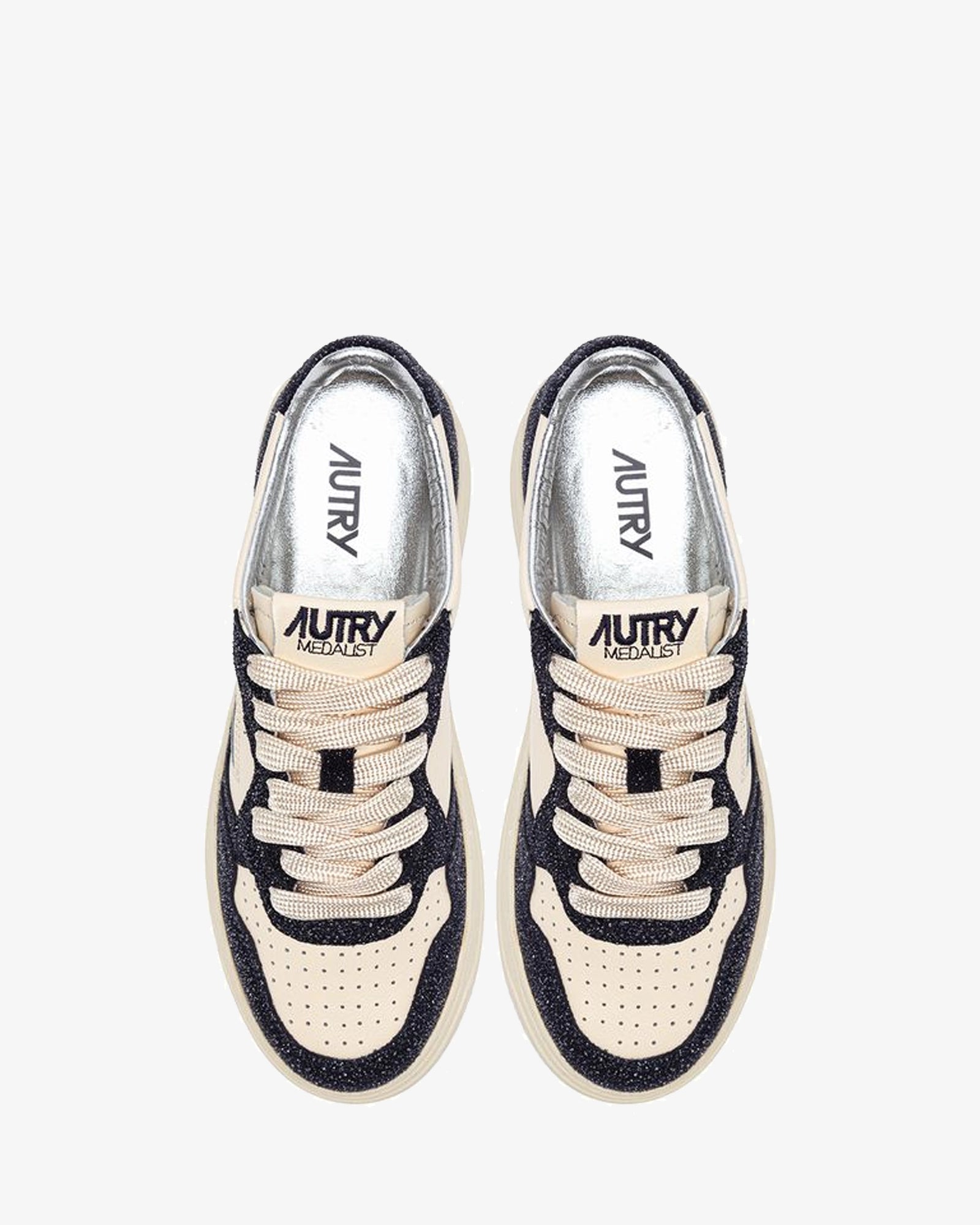 Autry-Sneakers-Medalist-Low-AULWTA04-pelle-bianca-glitter-blu-5