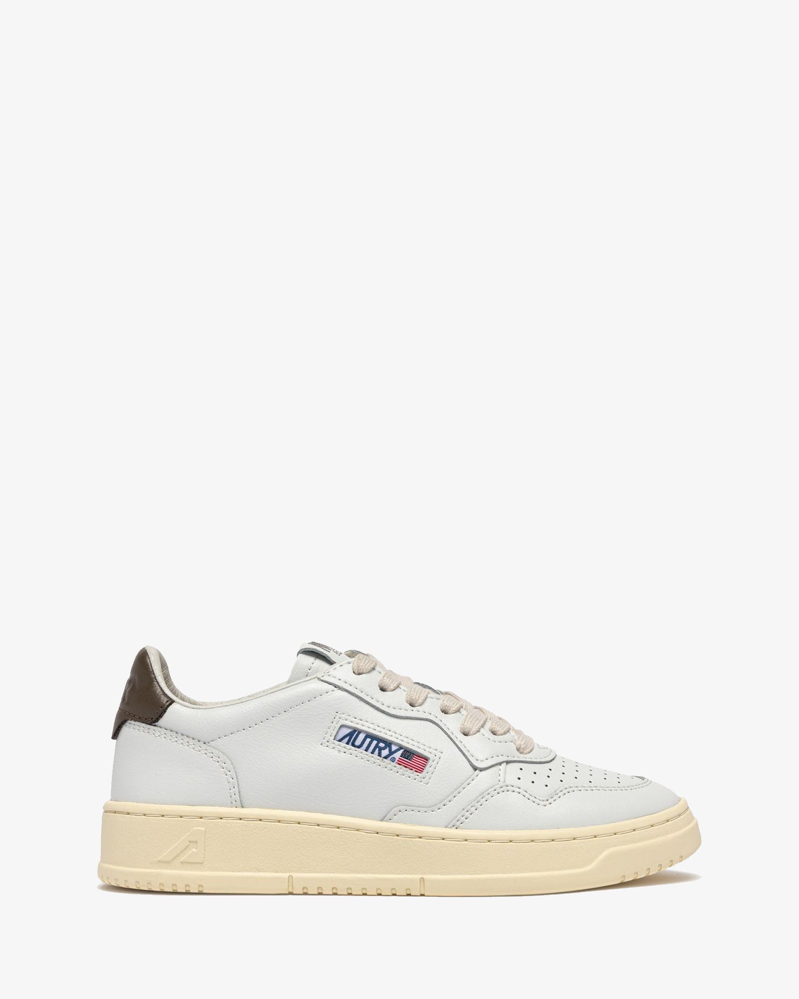 Autry-Sneakers-Medalist-Low-Man-pelle-bianca-e-chocolate-AULM-LL28-1