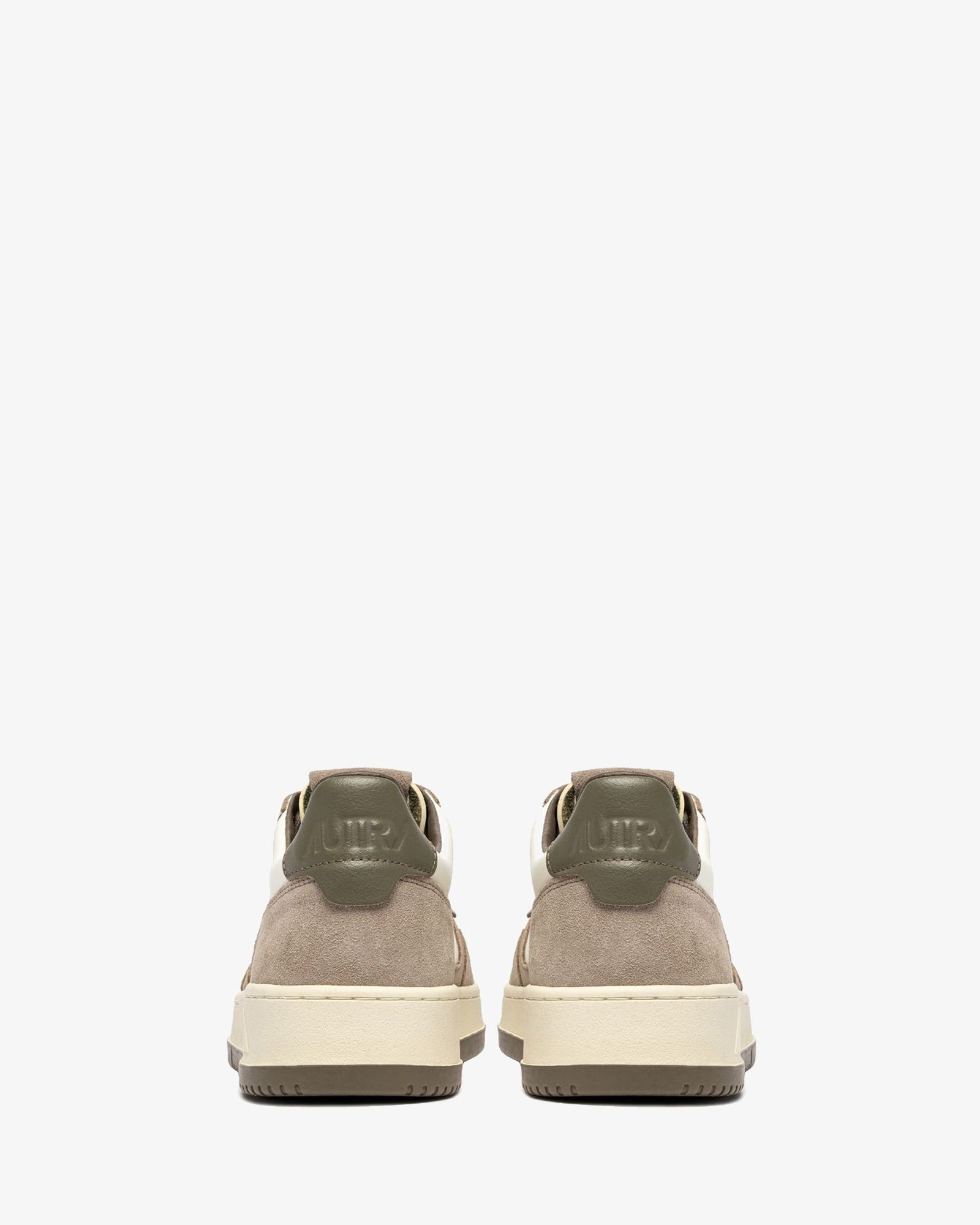 Autry Sneakers Medalist Low In Pelle E Suede Covert Green E Licorice