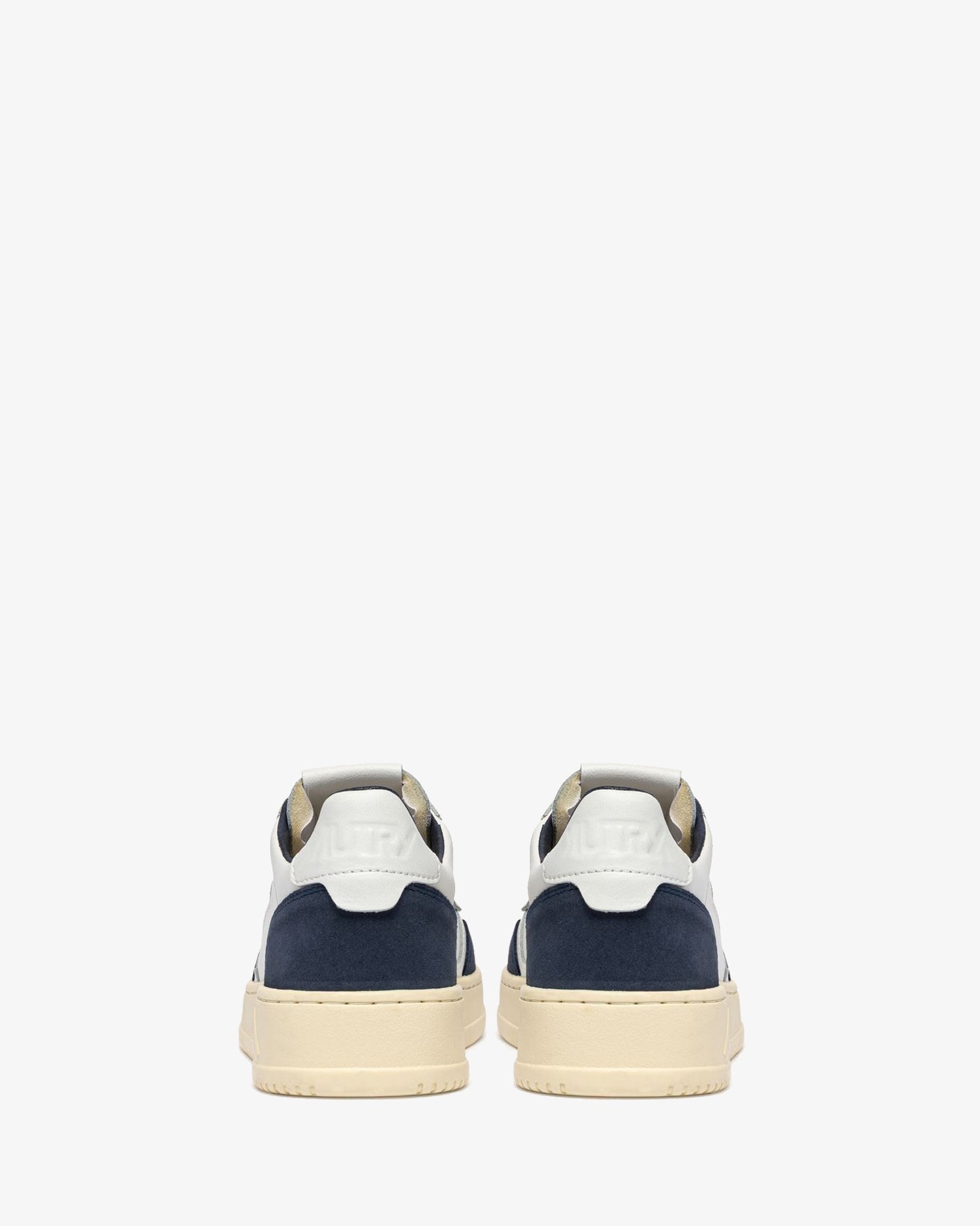 Autry Sneakers Medalist Low In Pelle Bianca E Suede Denim