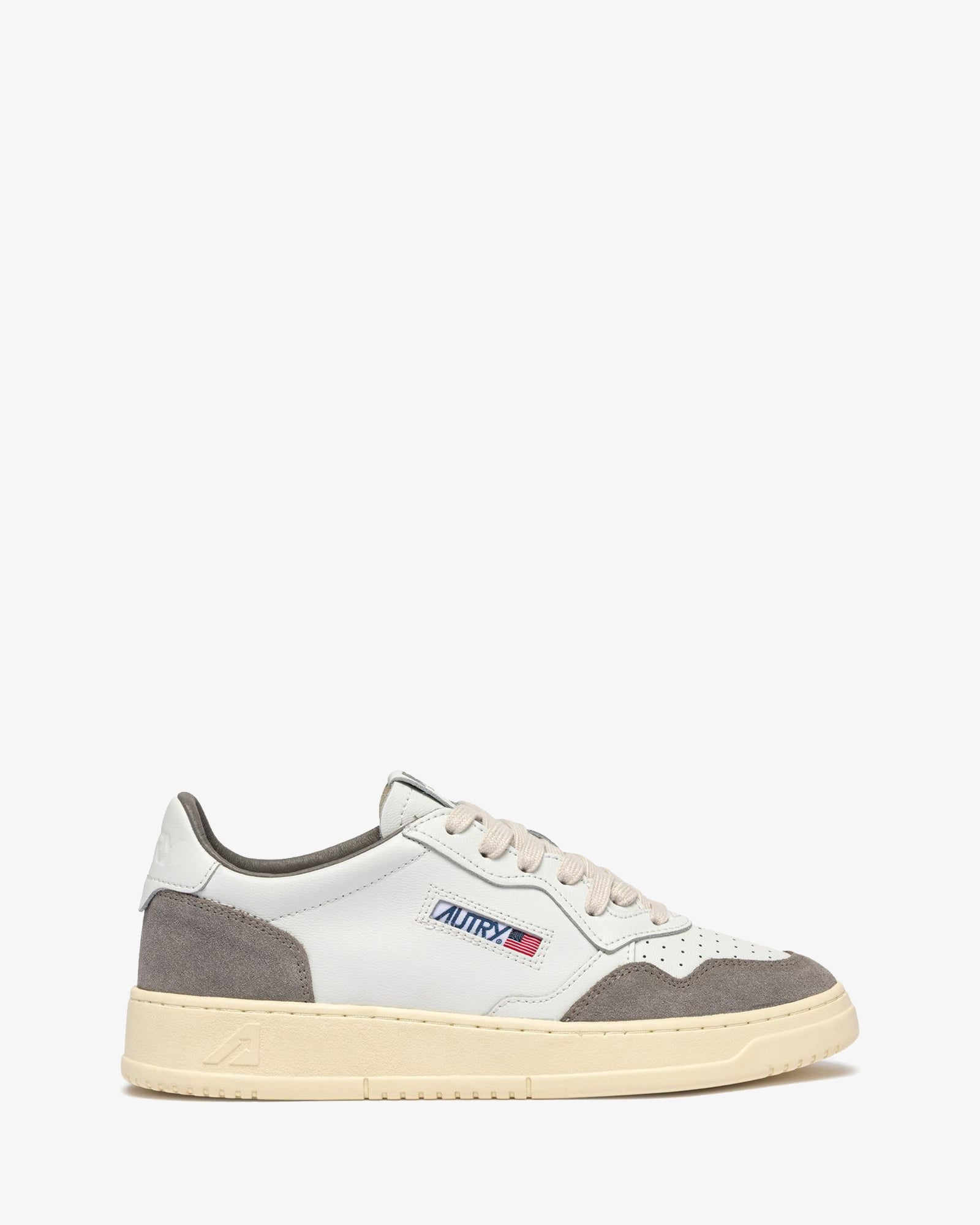 Autry-Sneakers-Medalist-Low-man-pelle-bianca-suede-grigio-AULM-FT15-1