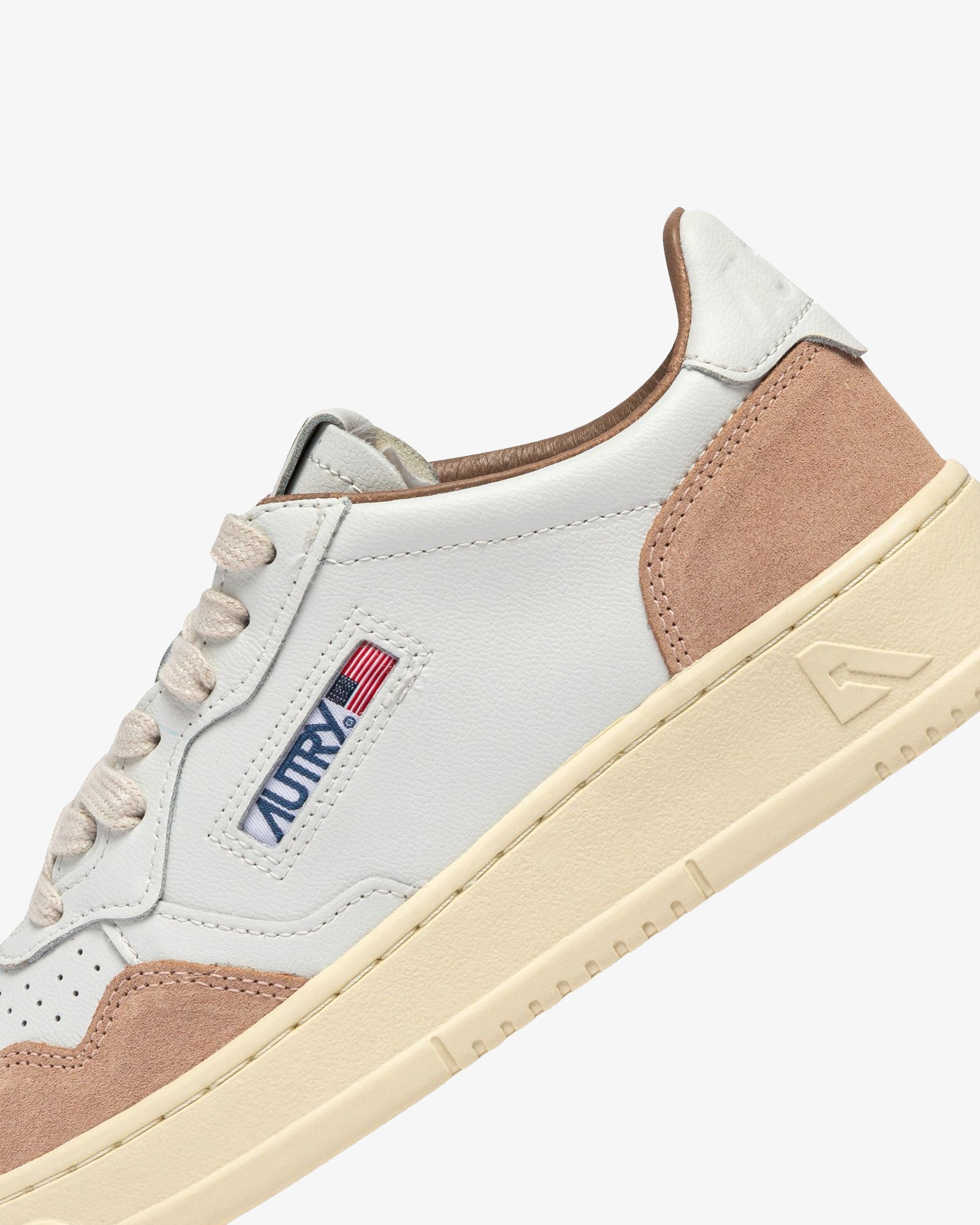Autry Sneakers Medalist Low In Pelle Bianca E Suede Phard