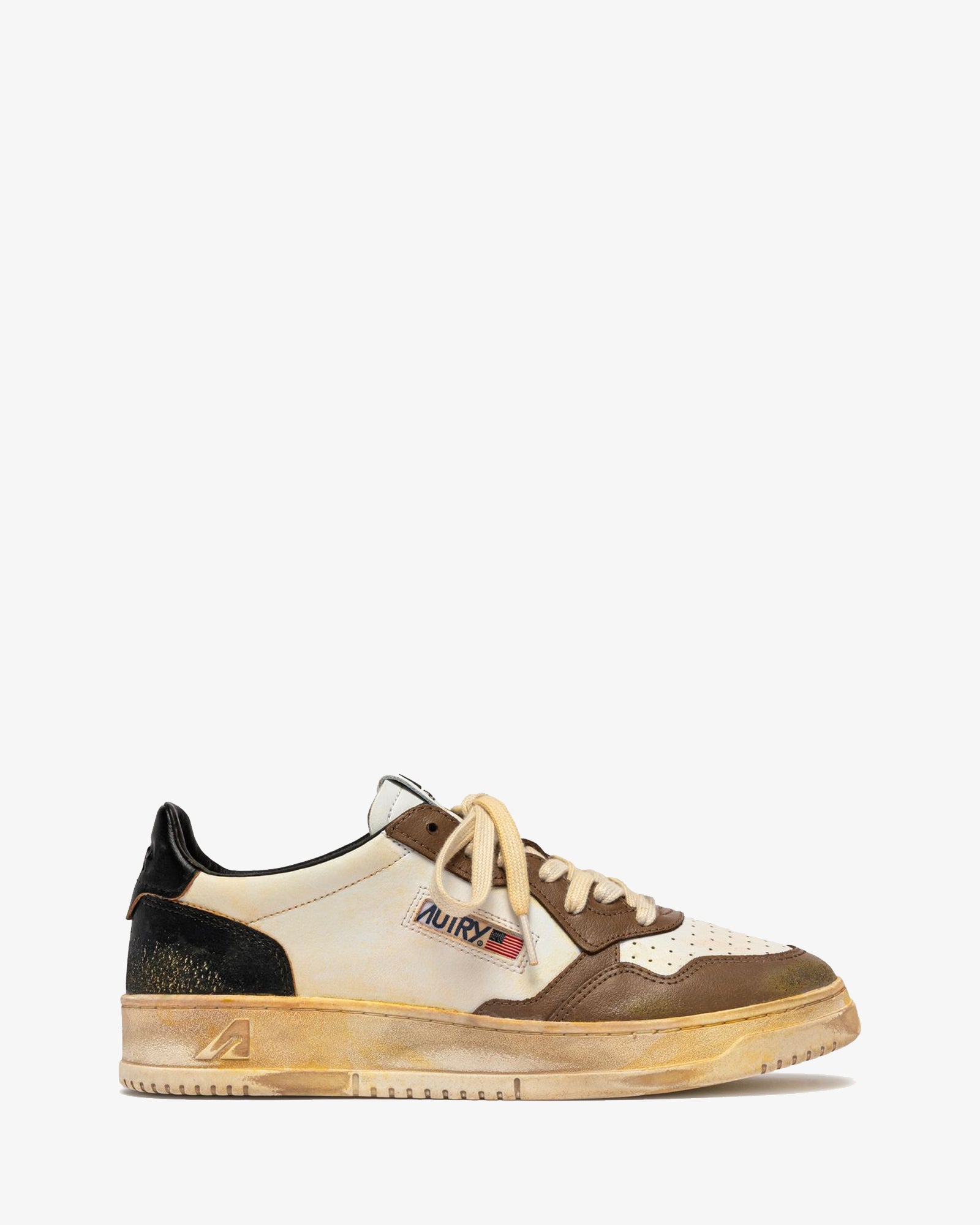 Autry-Sneakers-Medalist-Low-super-vintage-AVLM-SV60-pelle-nera-bianca-malt-mall-1