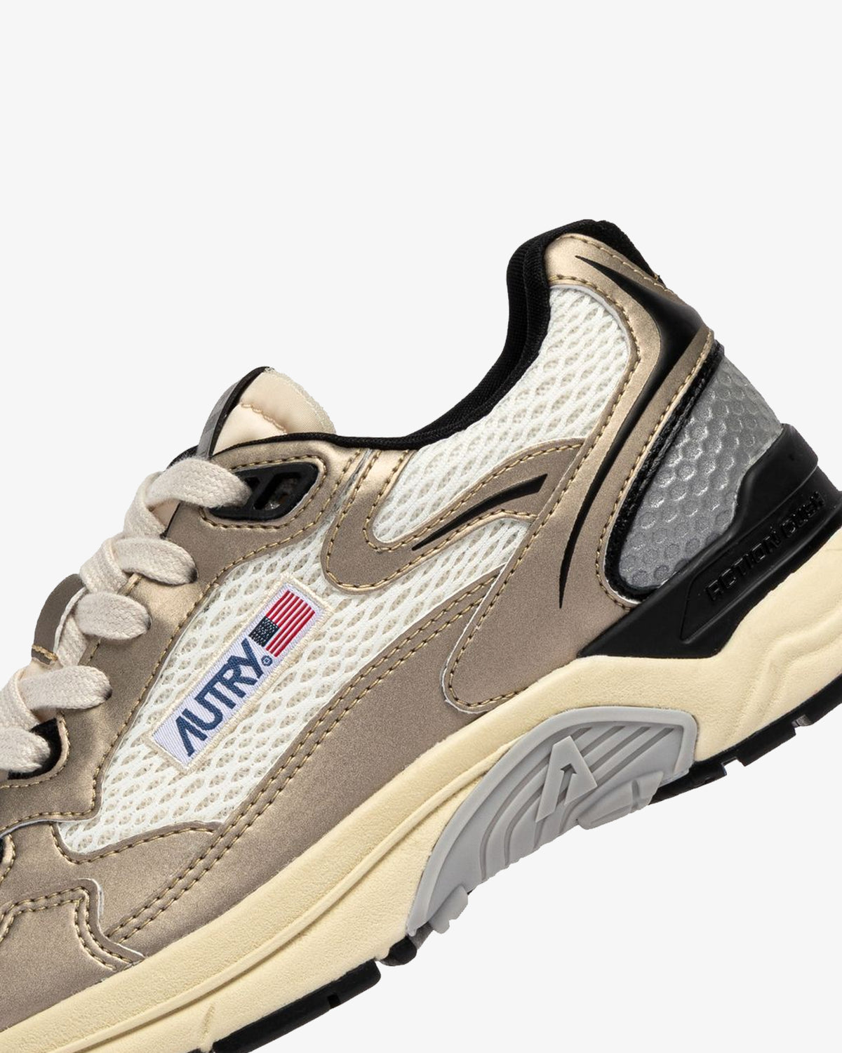 Autry Sneakers Hyperway Bianco Platino E Nero