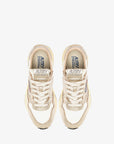 Autry Sneakers Reelwind In Nylon E Pelle Metallizzata Gold
