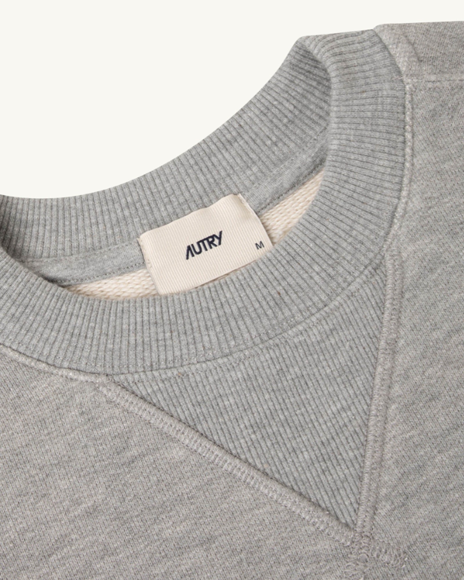 Autry-felpa-college-unisex-SWPX-036D-grigio-melange-4