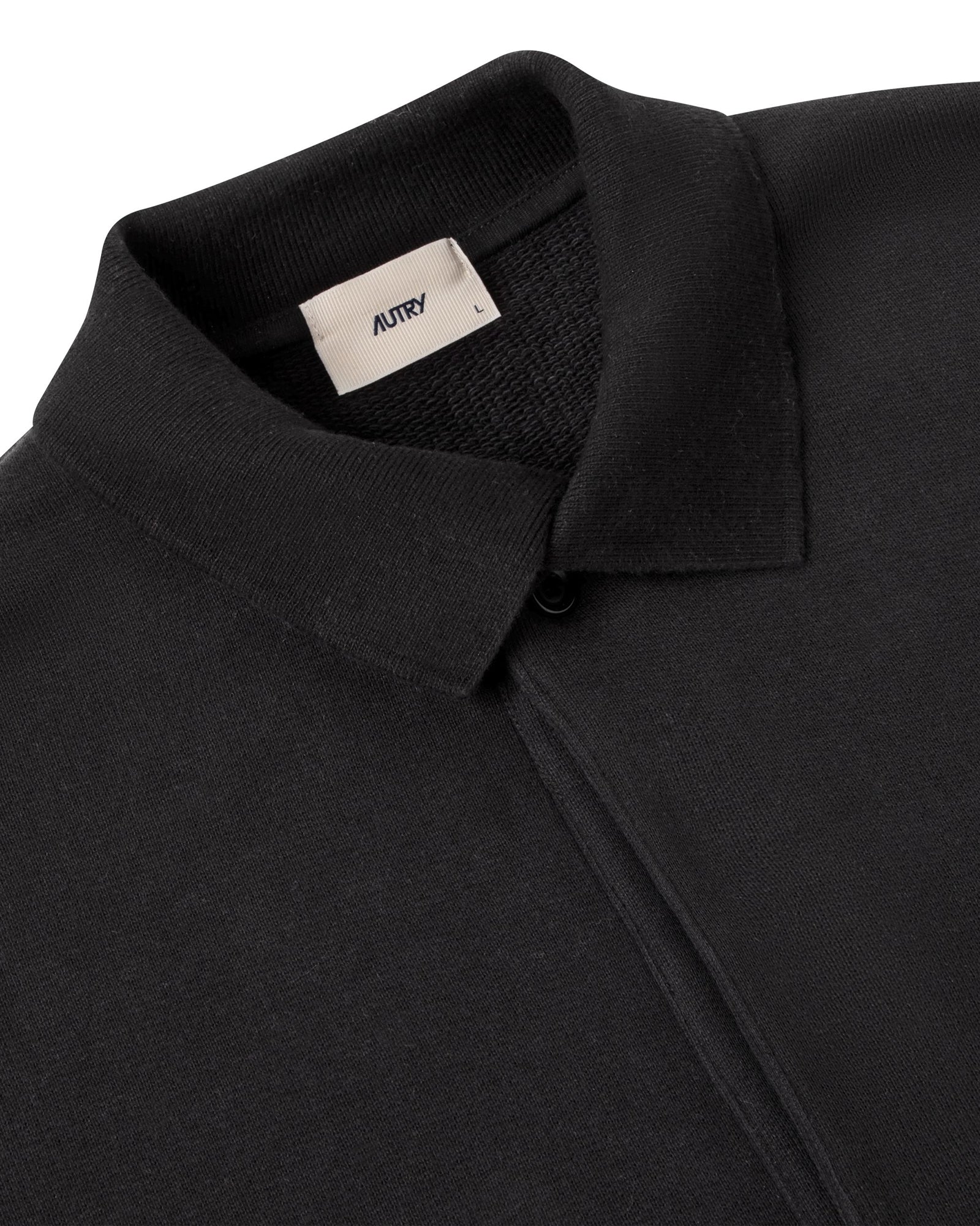Autry Felpa Polo In Cotone Unisex Nero