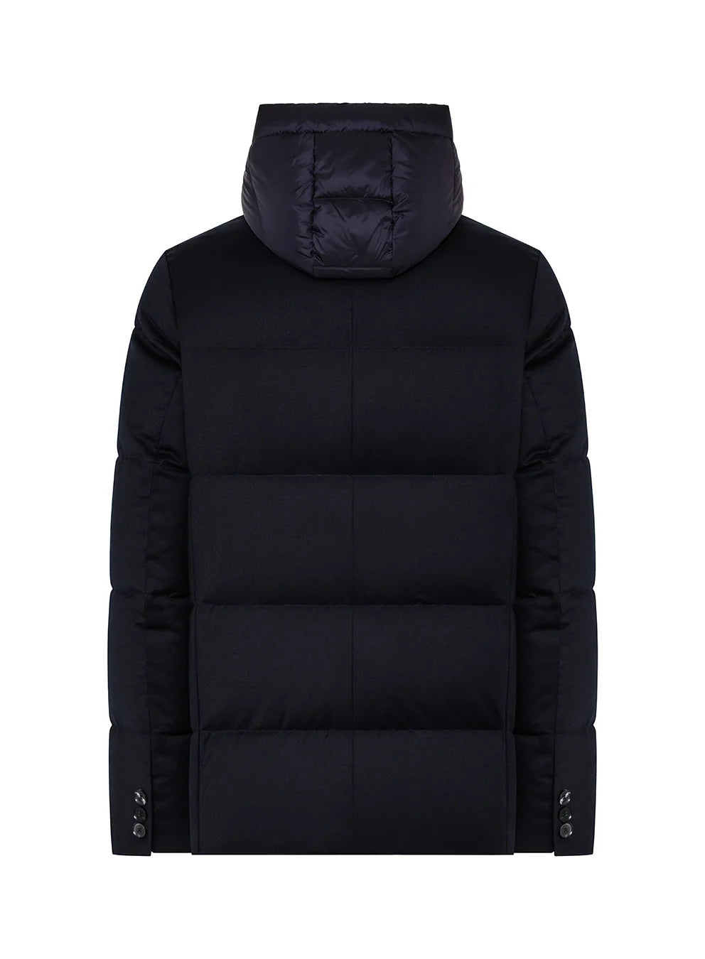 Duno Bjorn Technical Wool Quilted Jacket Navy