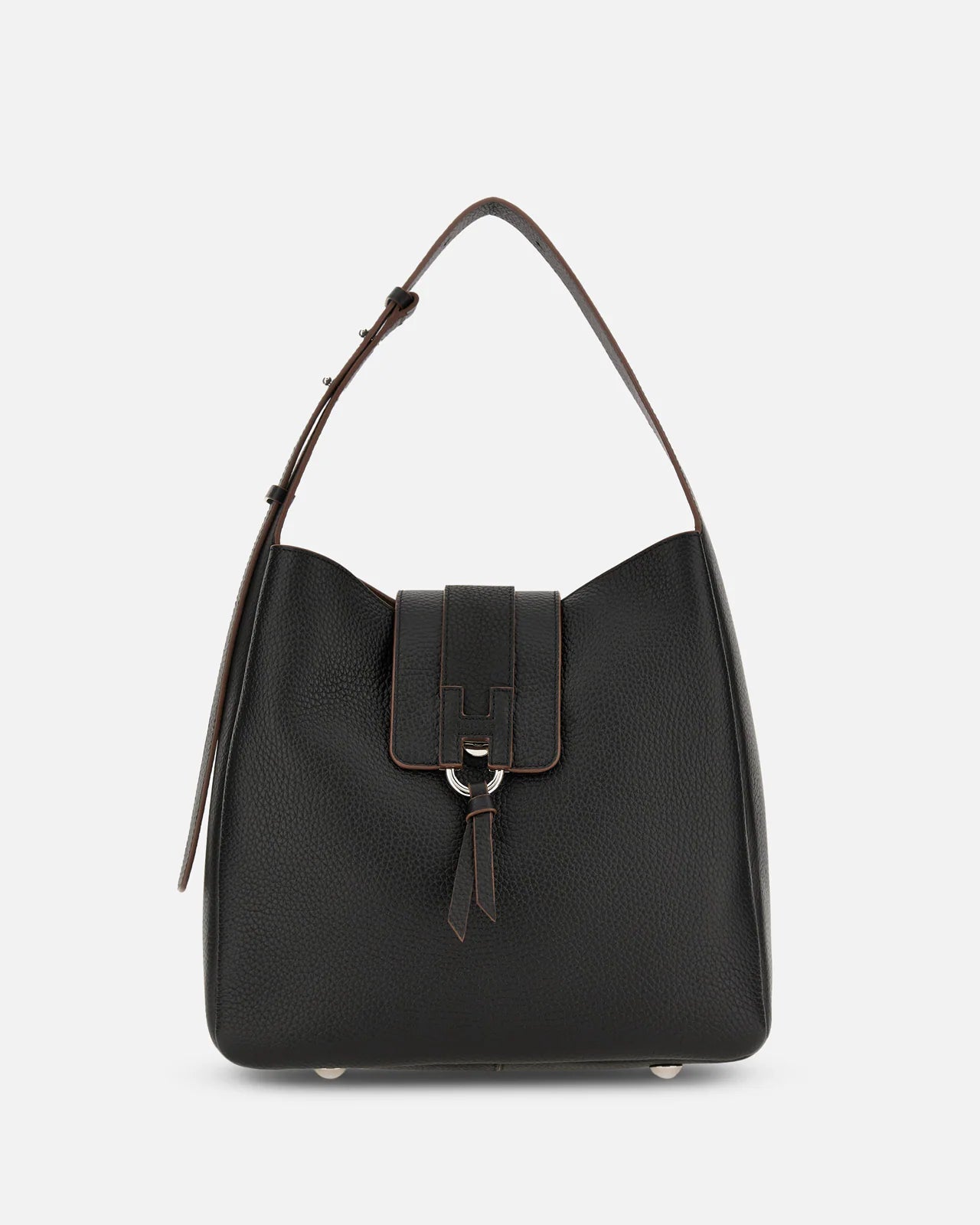 Borsa-Hobo-Hogan-Trend-pelle-martellata-nero-KBW01XS0200TH1B999-01