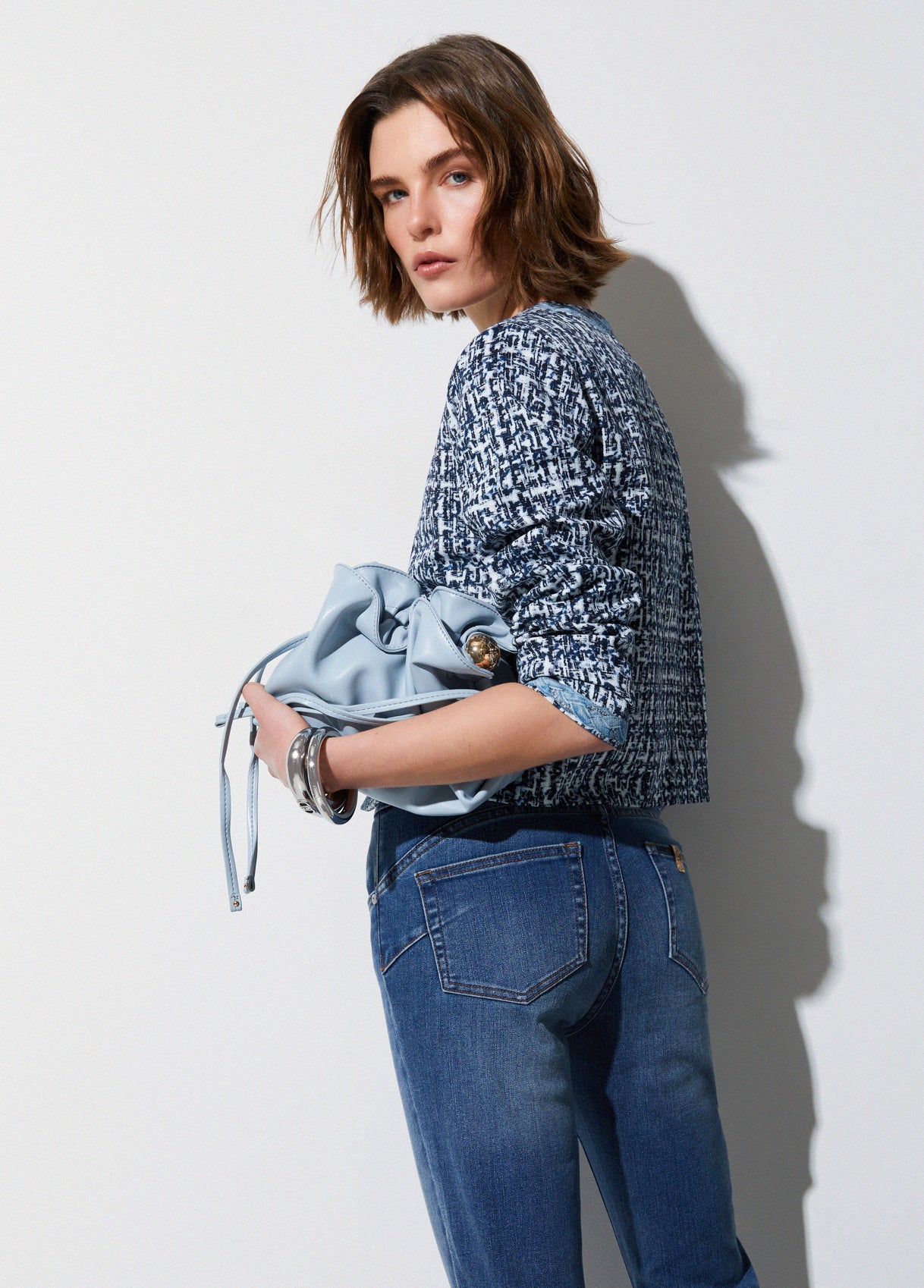 Liu Jo Jeans Skinny With Turn-Up Dark Denim