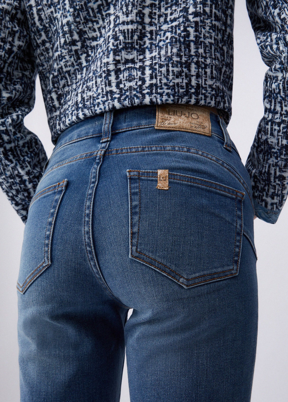 Liu Jo Jeans Skinny With Turn-Up Dark Denim