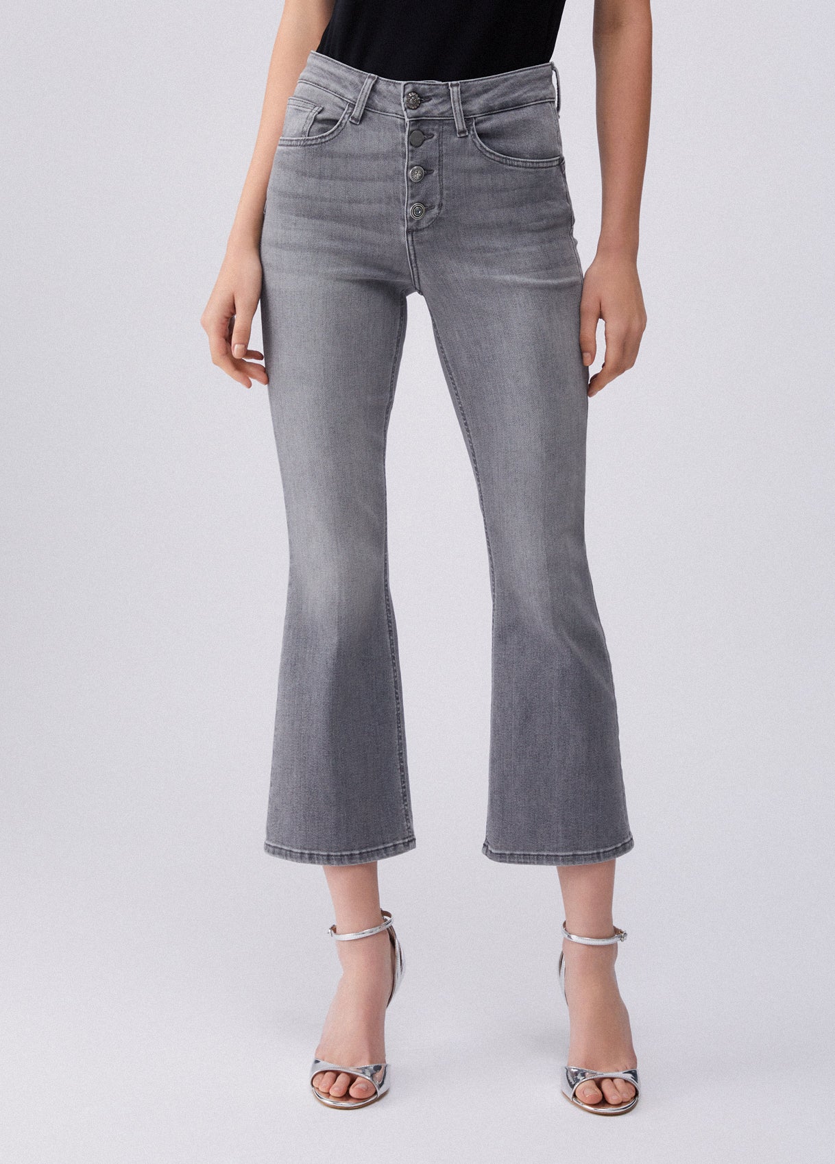 Liu Jo Jeans High-Waisted Bootcut Grey