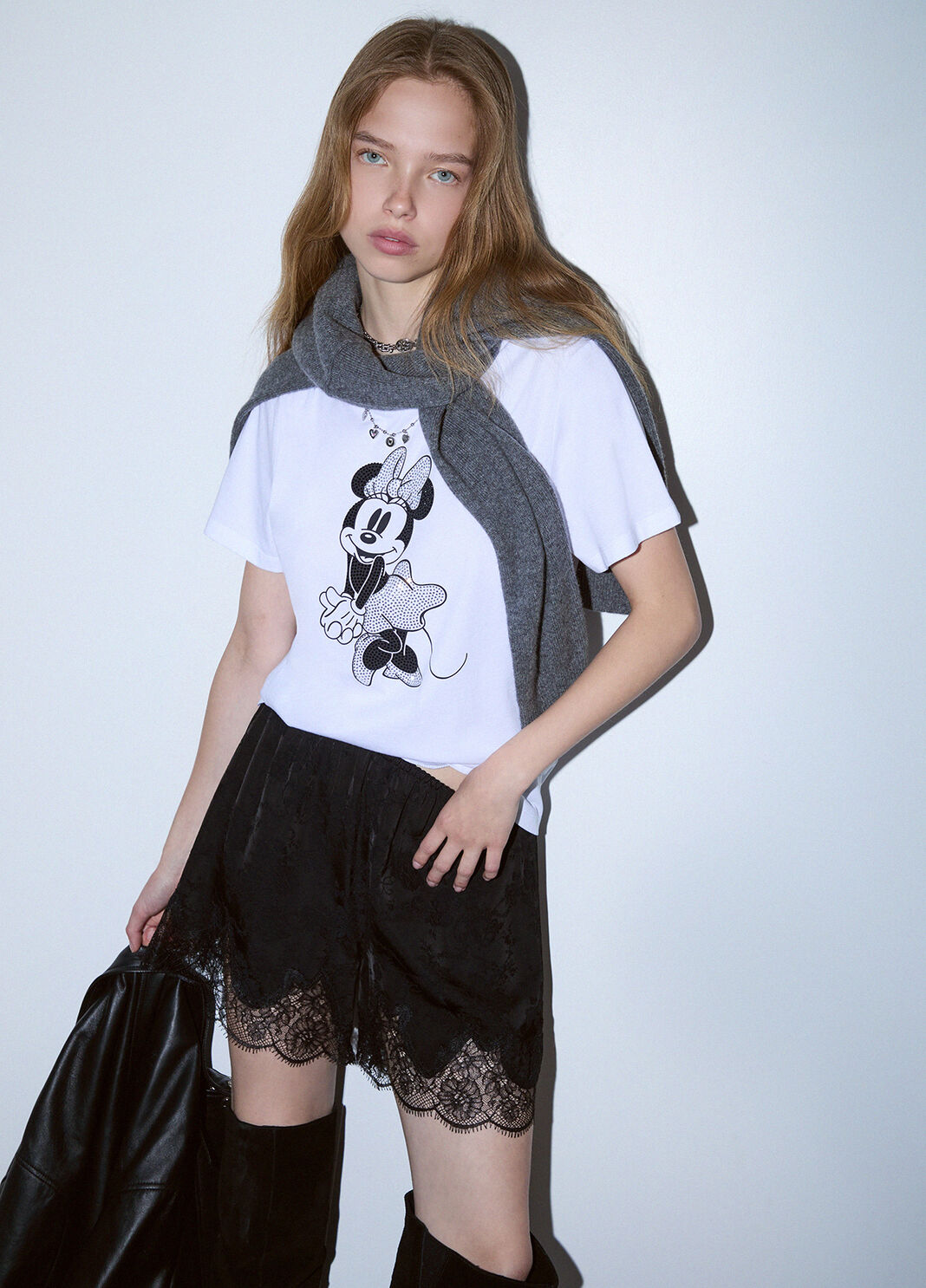Liu Jo T-Shirt Con Stampa Miss Mouse Bianca