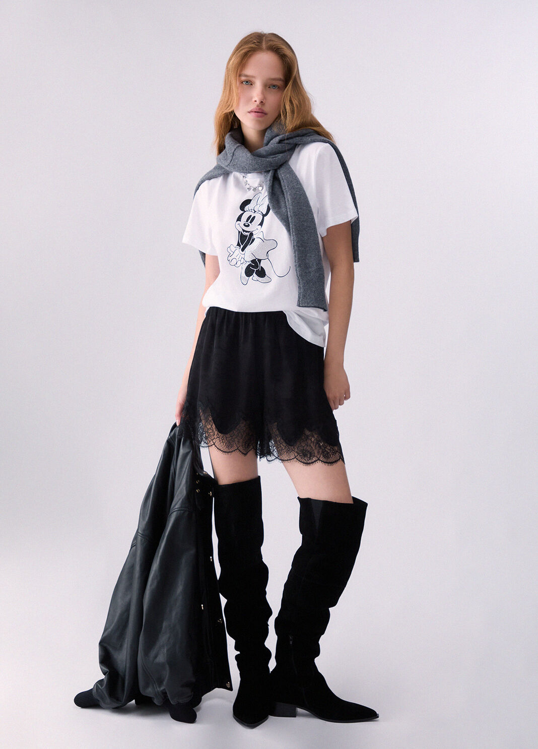 Liu Jo T-Shirt Con Stampa Miss Mouse Bianca