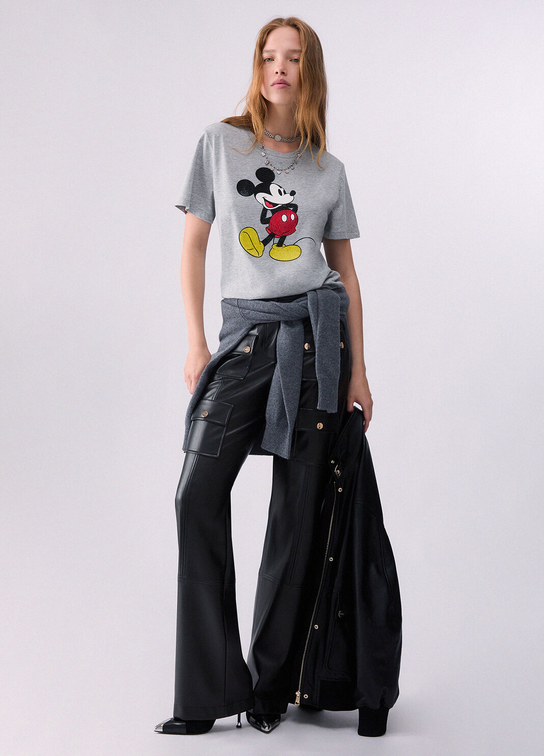 Liu Jo T-Shirt Con Stampa Mr Mouse Grigia