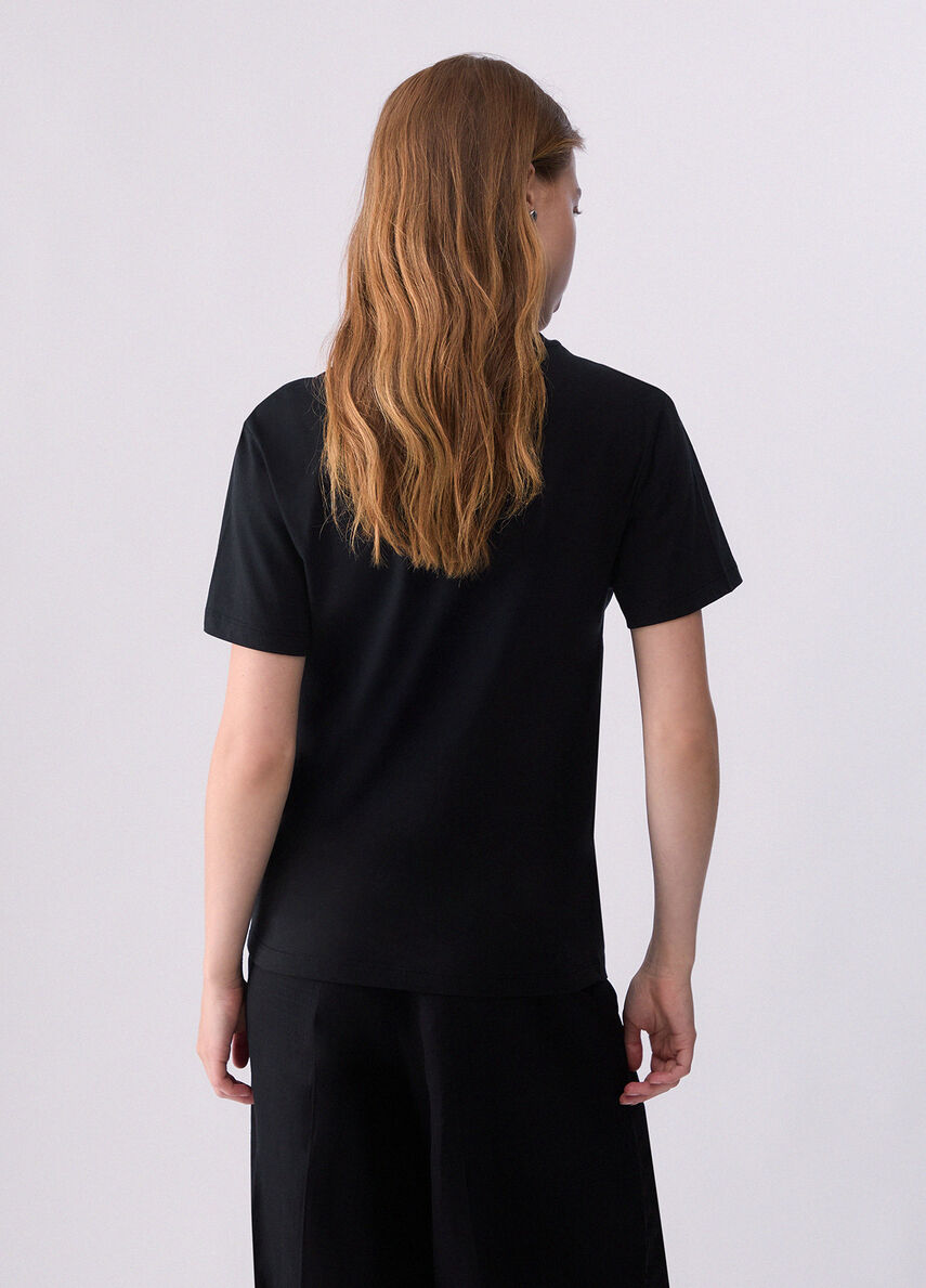 Liu Jo T-Shirt Con Stampa Miss Mouse Nera