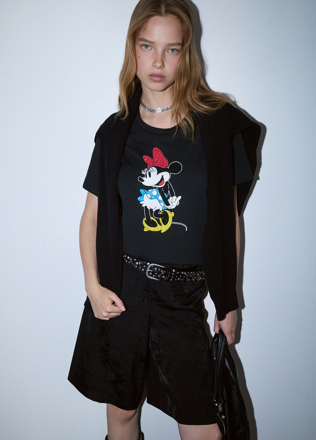Liu Jo T-Shirt Con Stampa Miss Mouse Nera