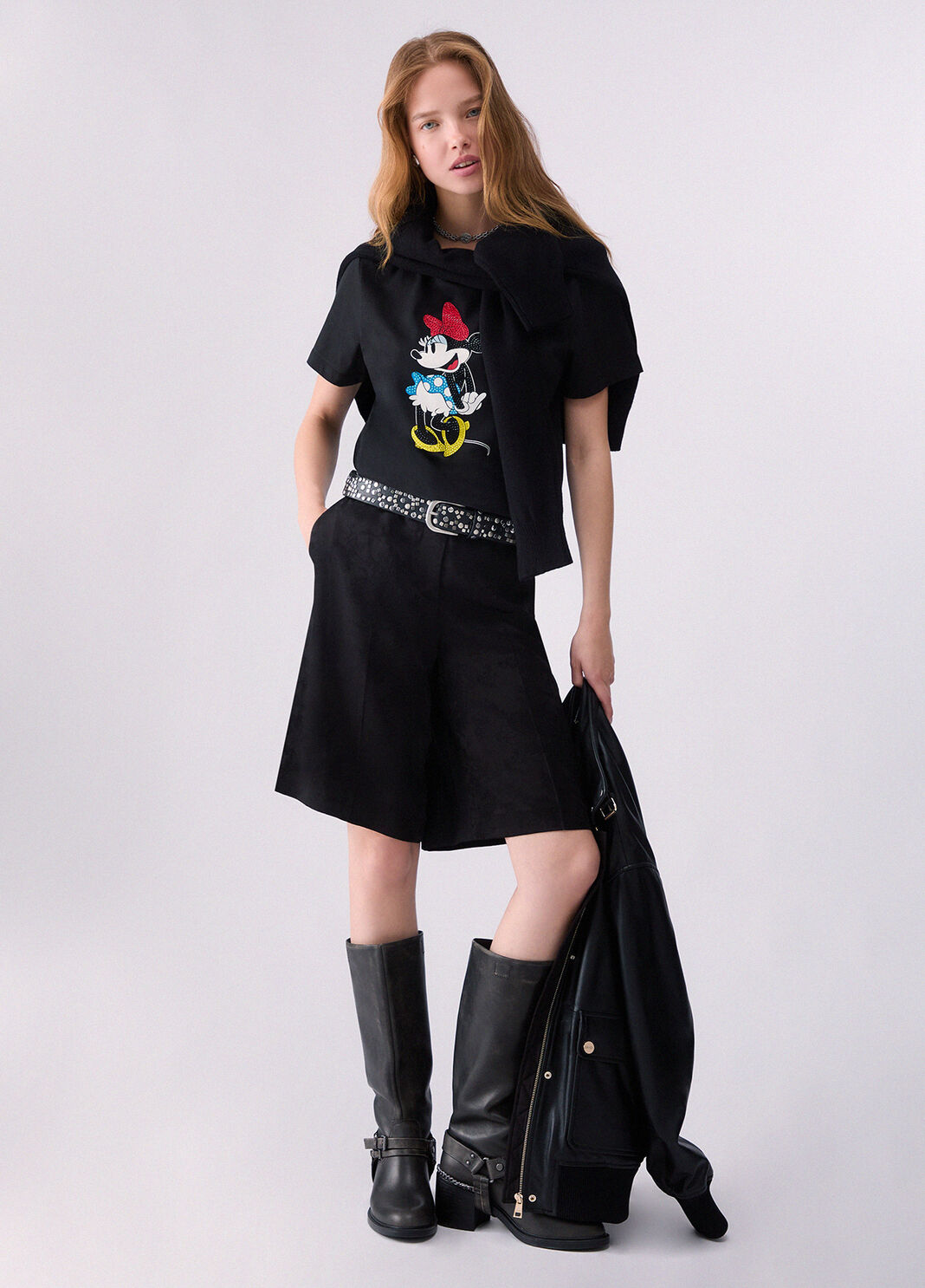 Liu Jo T-Shirt Con Stampa Miss Mouse Nera