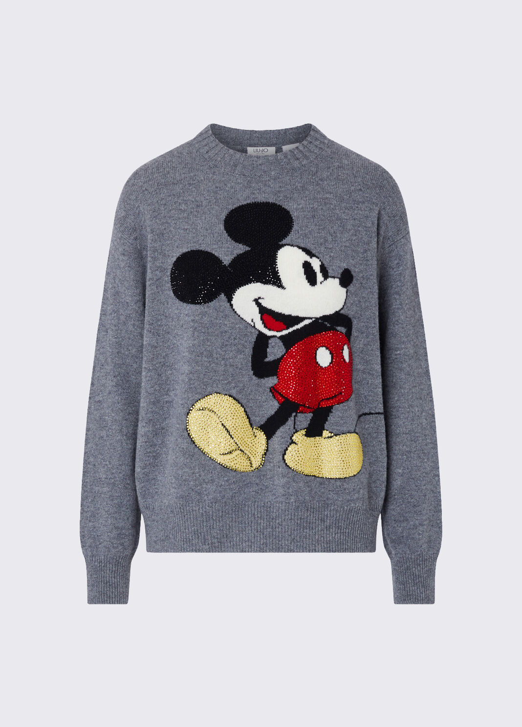 Liu Jo Maglia Jaquard In Lana Mr Mouse Grigio