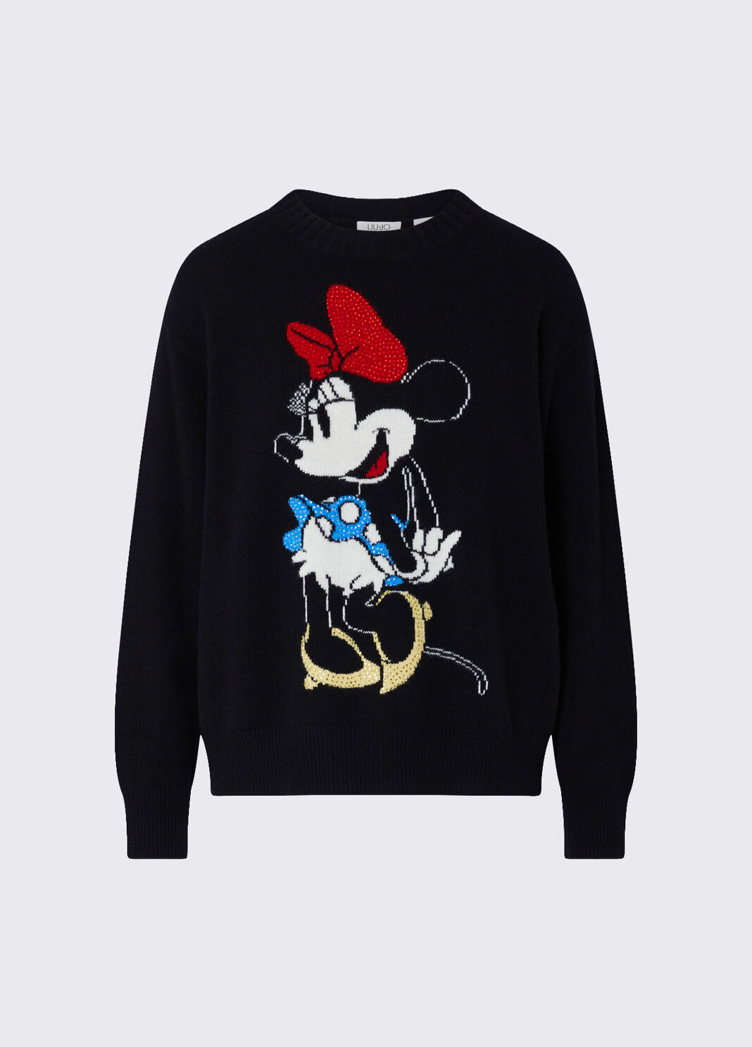 Liu Jo Maglia Jaquard In Lana Mrs Mouse Nera