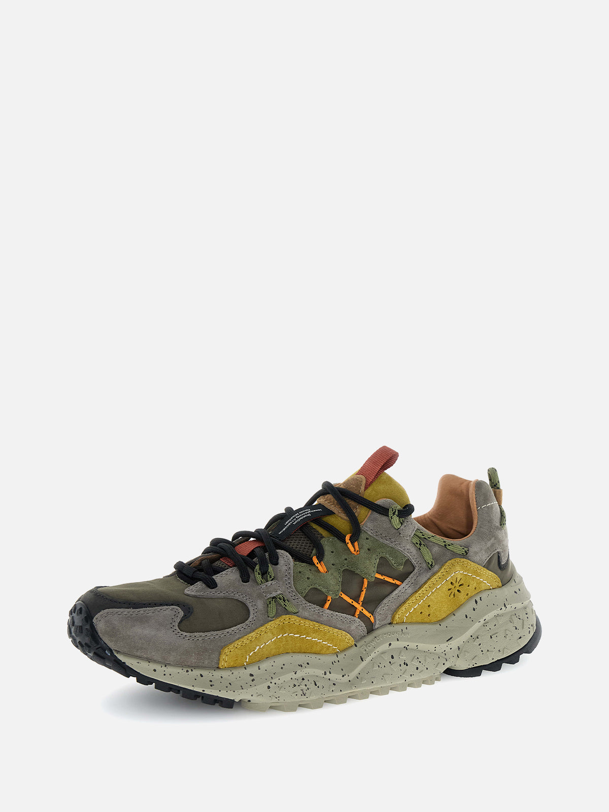 Flower Mountain Sneakers Yamabushi Man 4D96 Mud Dark Brown Acid