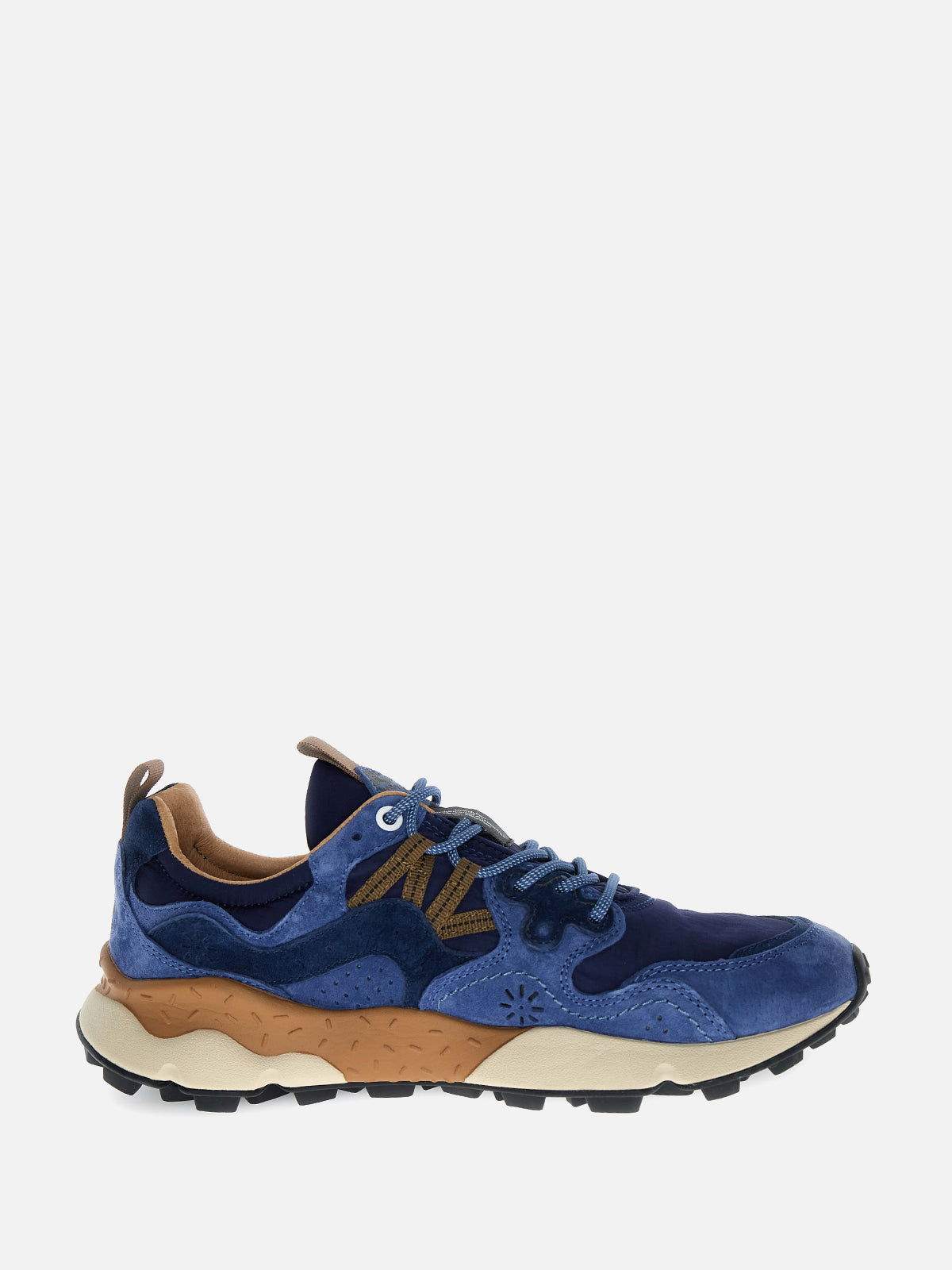 Flower Mountain Sneakers Yamano 3 Man 1C53 Navy Brown
