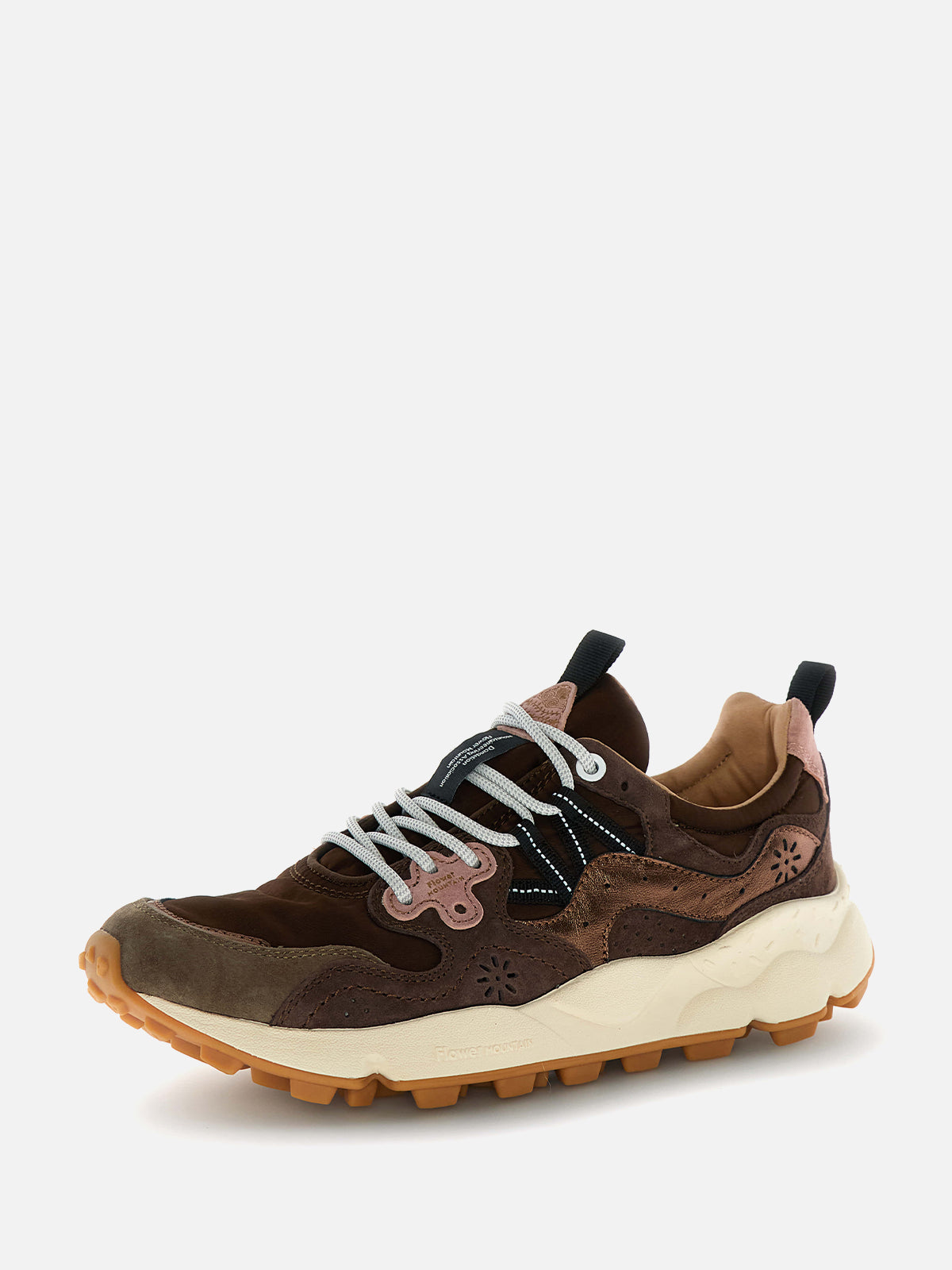 Flower Mountain Sneakers Yamano 3 Uni 4D80 Brown Bronze Pink