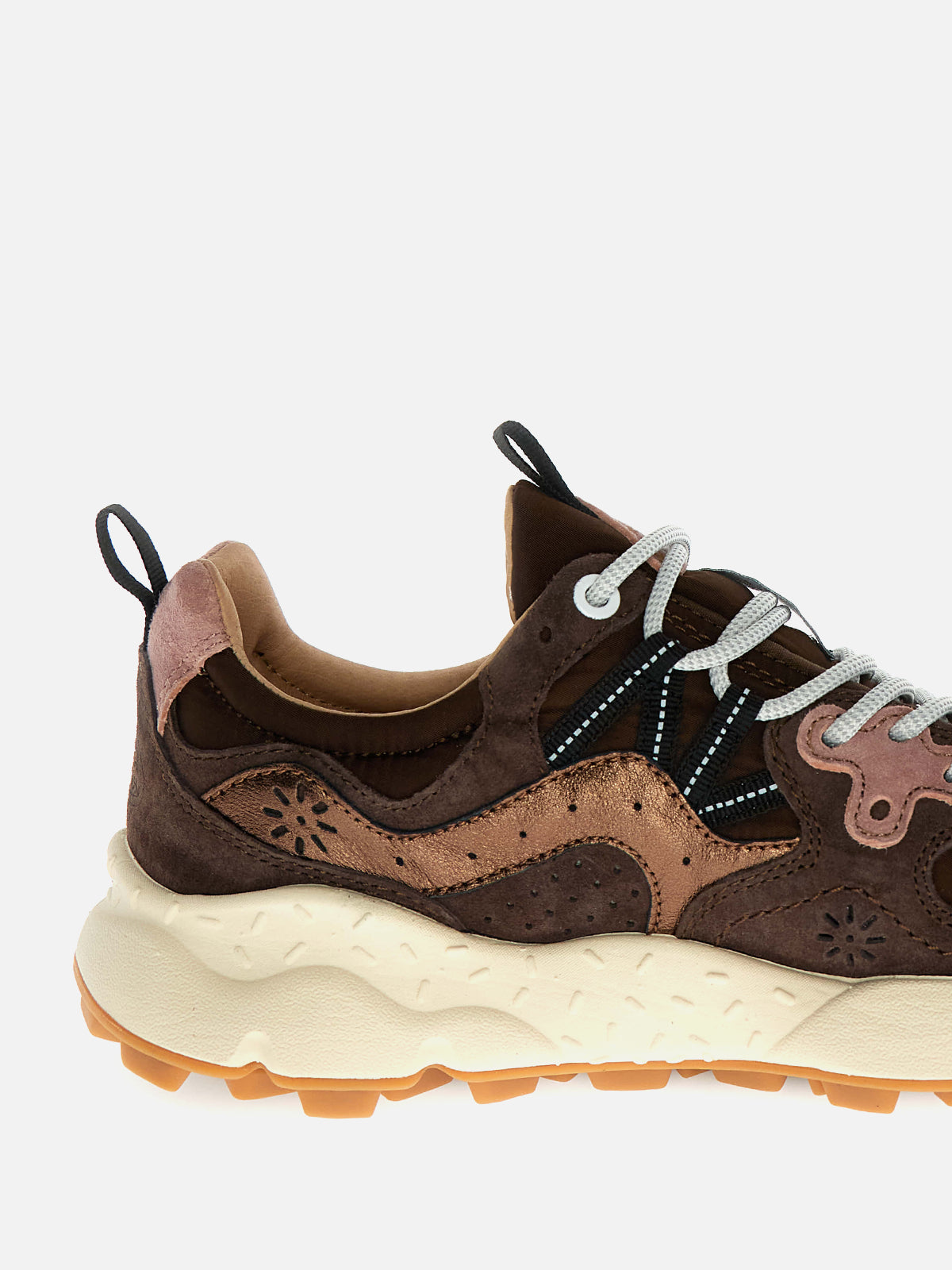 Flower Mountain Sneakers Yamano 3 Uni 4D80 Brown Bronze Pink
