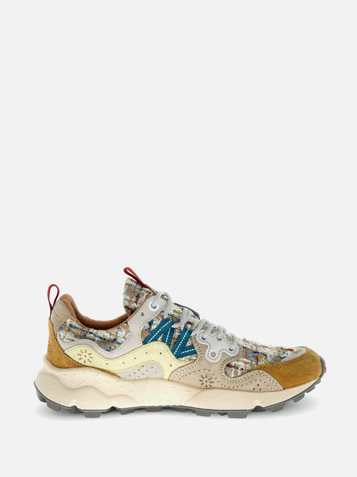 Flower Mountain Sneakers Yamano 3 Woman 1E53 Camel Beige Panna