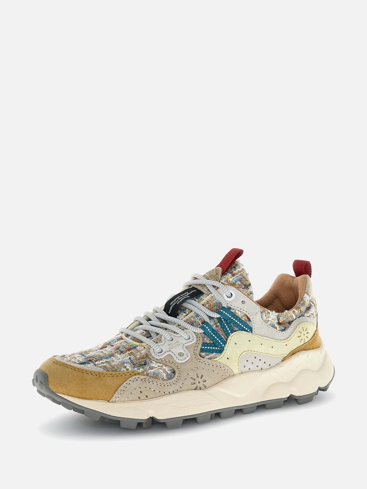 Flower Mountain Sneakers Yamano 3 Woman 1E53 Camel Beige Panna
