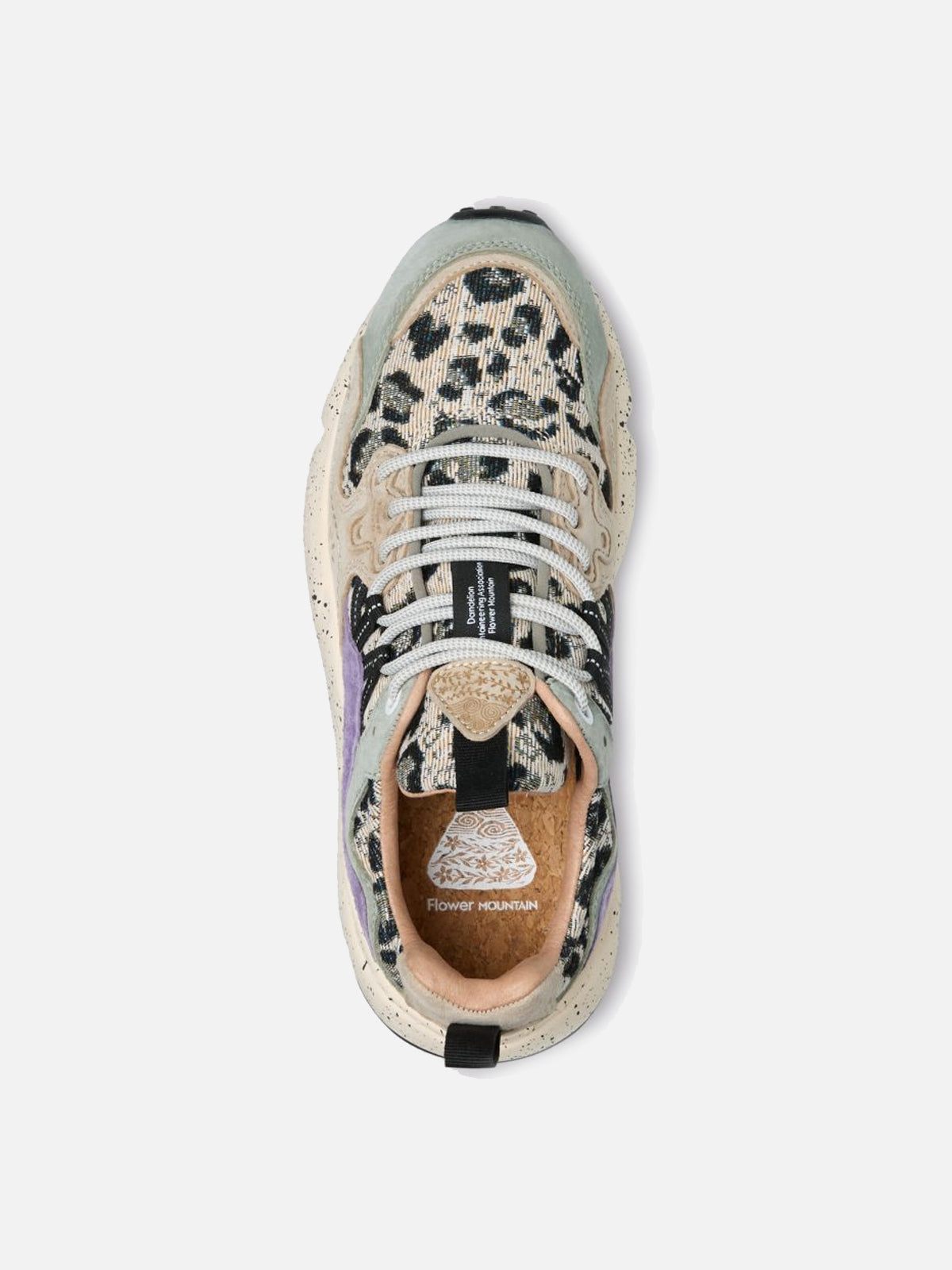 Flower Mountain Sneakers Yamano 3 Woman 3D21 Taupe Cipria Black