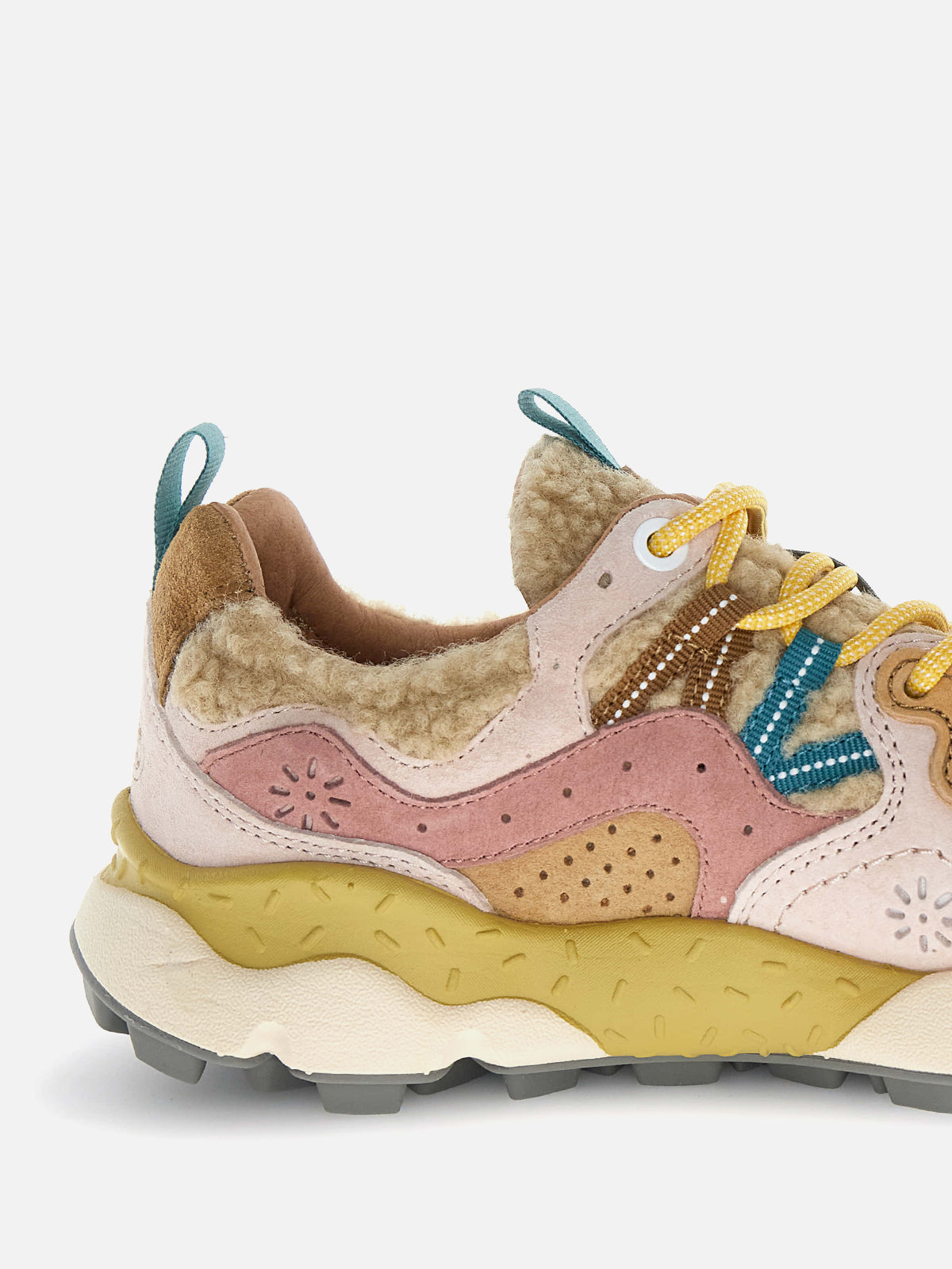 Flower Mountain Sneakers Yamano 3 Woman 4D11 Light Brown Rose Beige